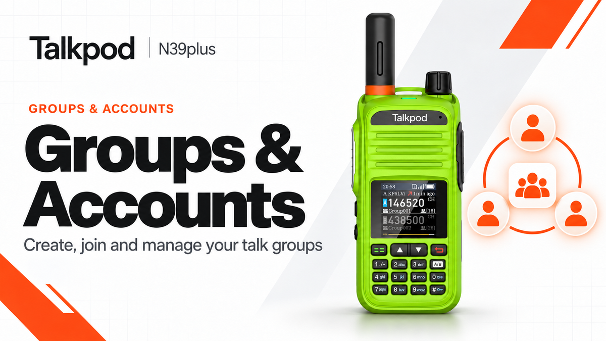 Managing Groups and Accounts on Your Talkpod N39plus