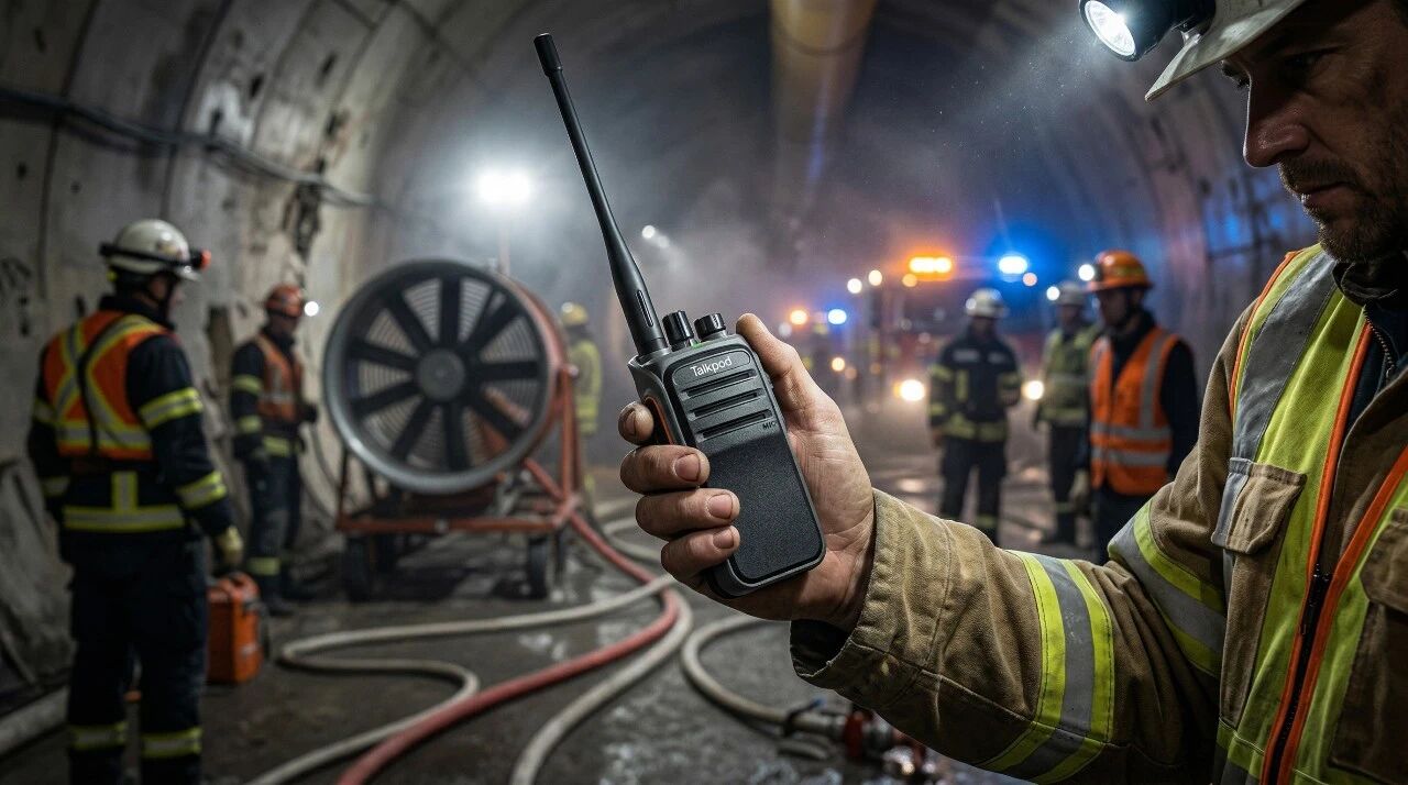 How Talkpod’s A50P ad hoc-network radio keeps tunnel rescue teams connected