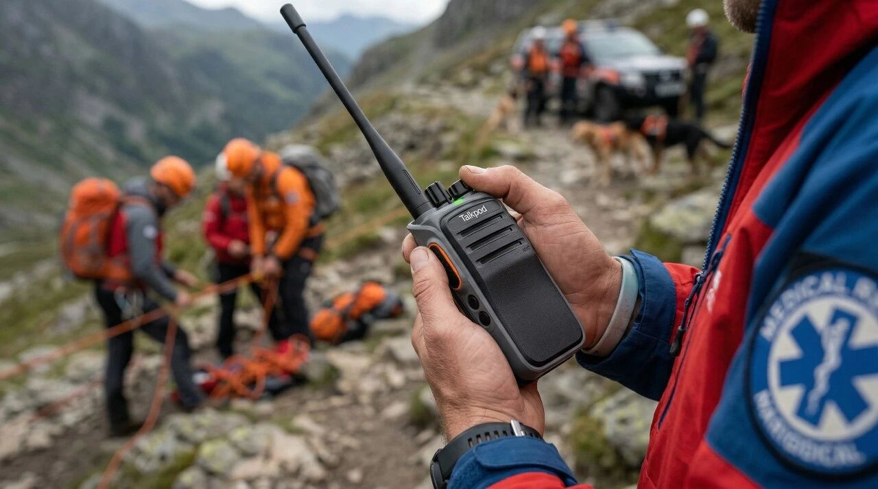 How Talkpod’s A50P ad hoc-network radio supports medics in mountain search-and-rescue operations