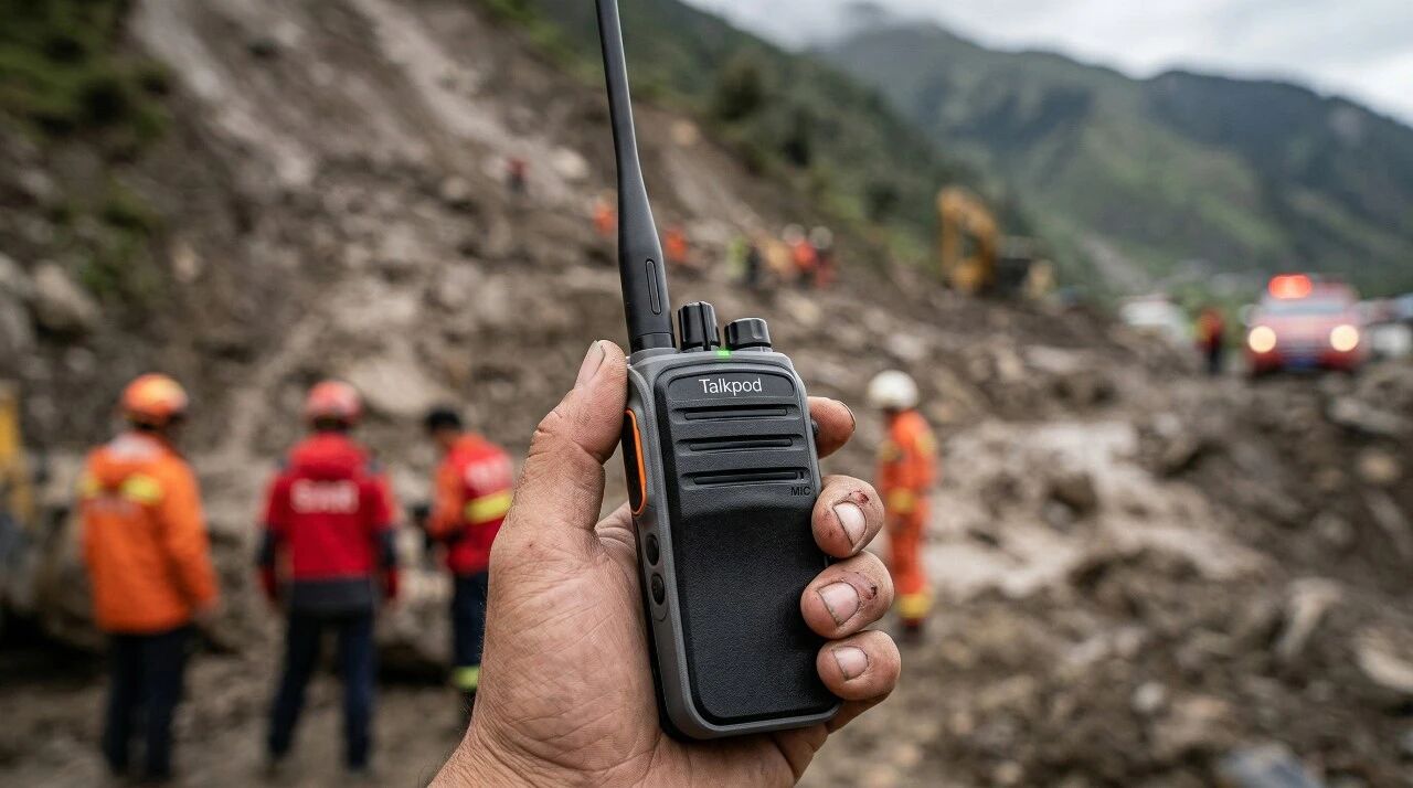 How Talkpod’s A50P ad hoc-network radio supports medical commanders in landslide rescue operations