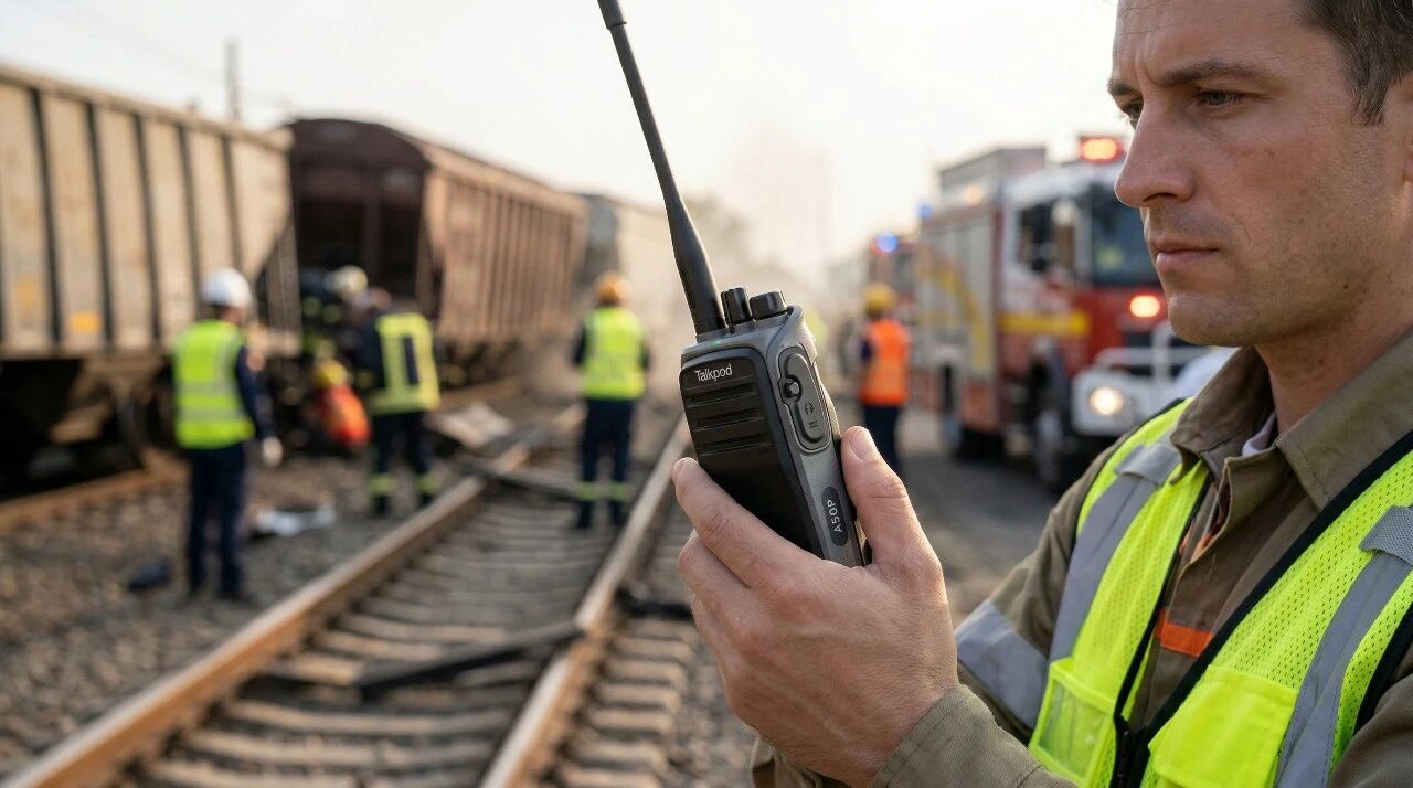 How Talkpod’s A50P ad hoc-network radio supports railway accident rescue operations
