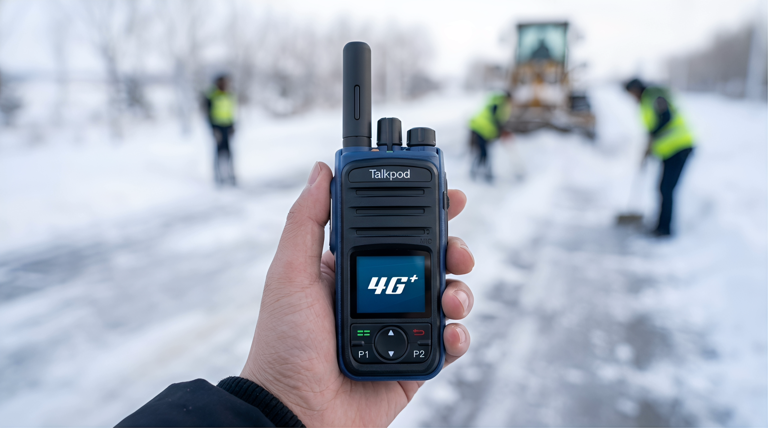 How Talkpod’s N56 public-network radio supports road-repair crews in snow and ice