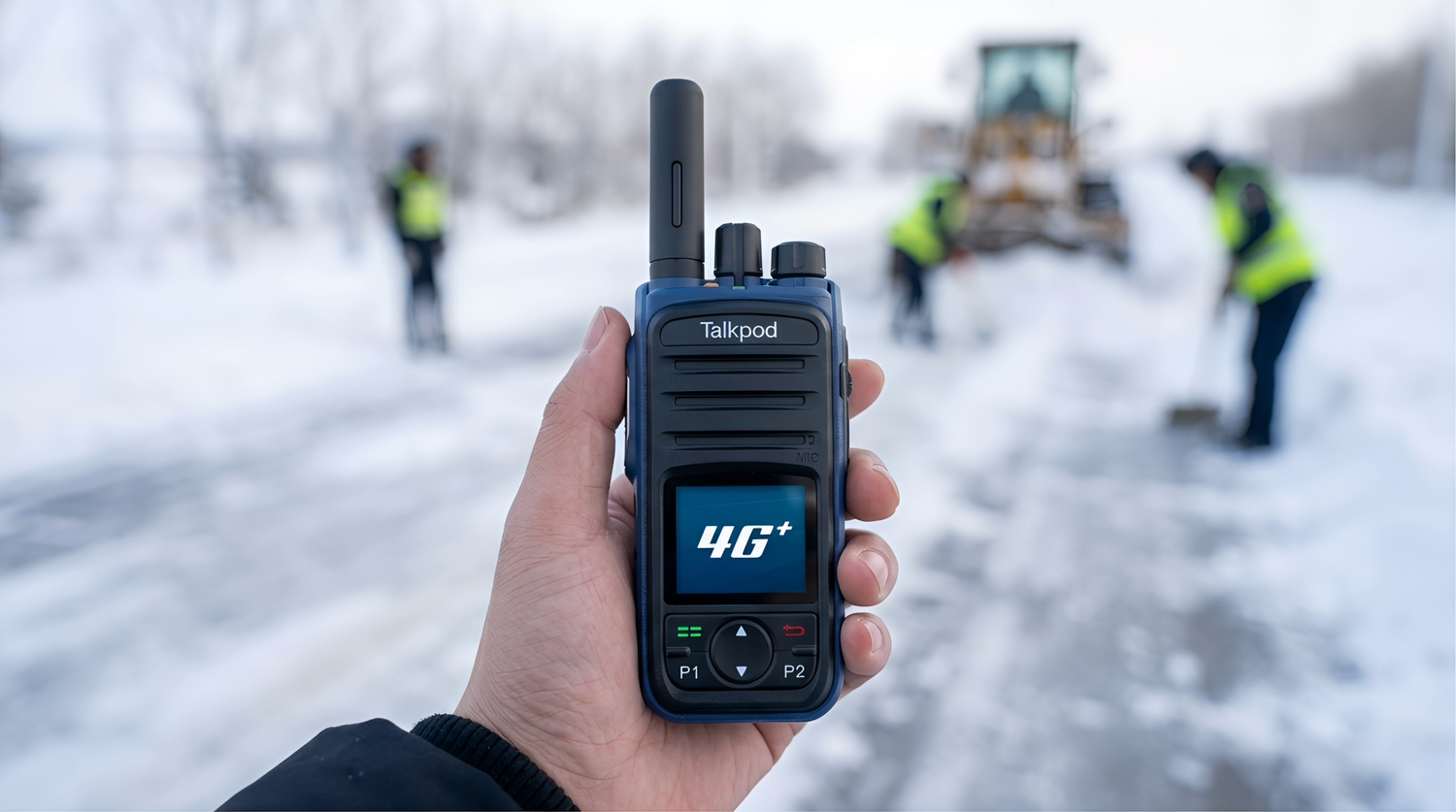 How Talkpod’s N56 public-network radio supports road-repair crews in snow and ice