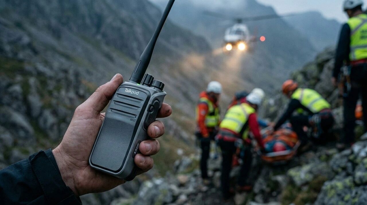 How Talkpod’s N56 public-network radio supports road-repair crews in snow and ice