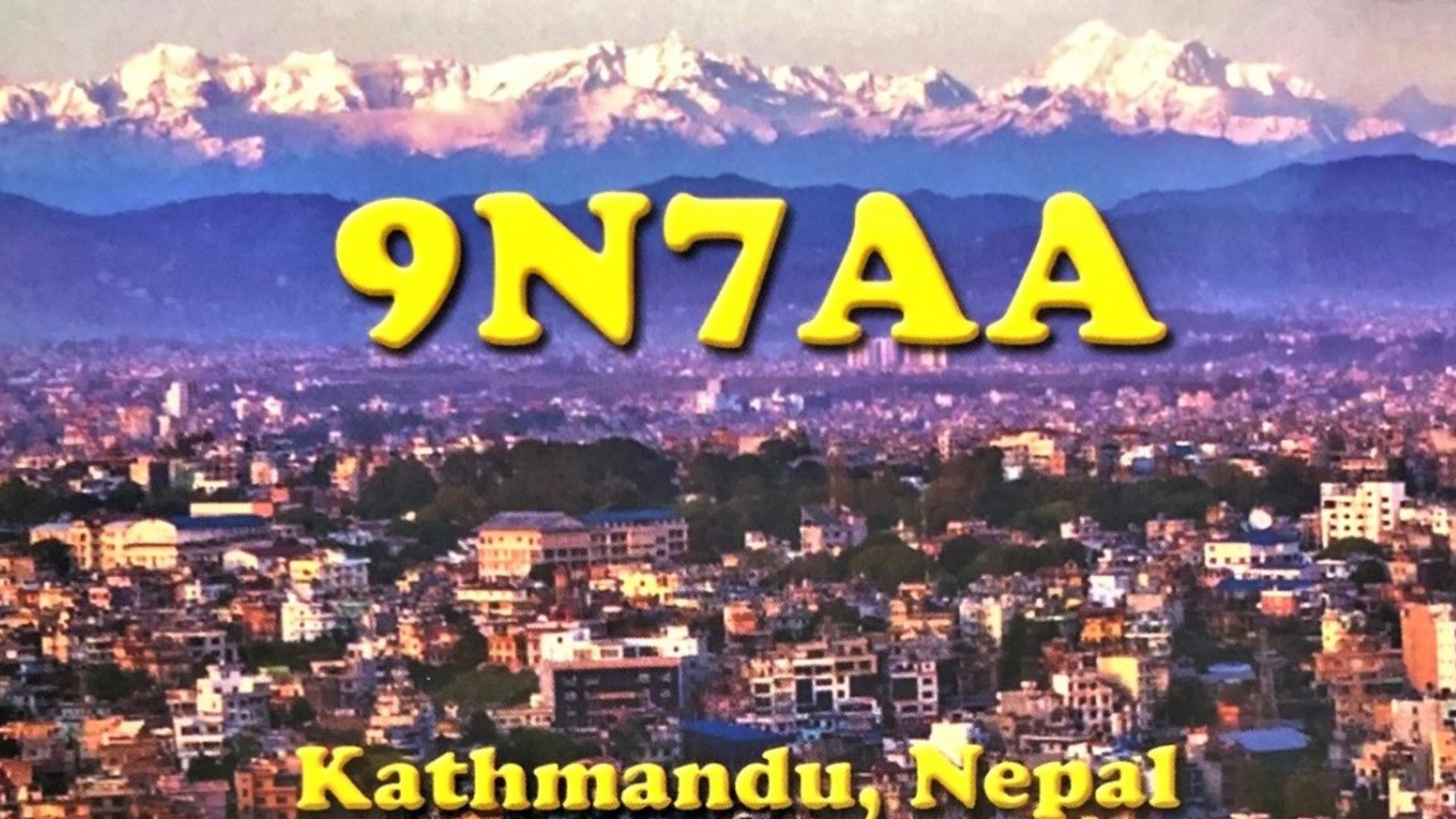 Repost: 9N7AA – Nepal