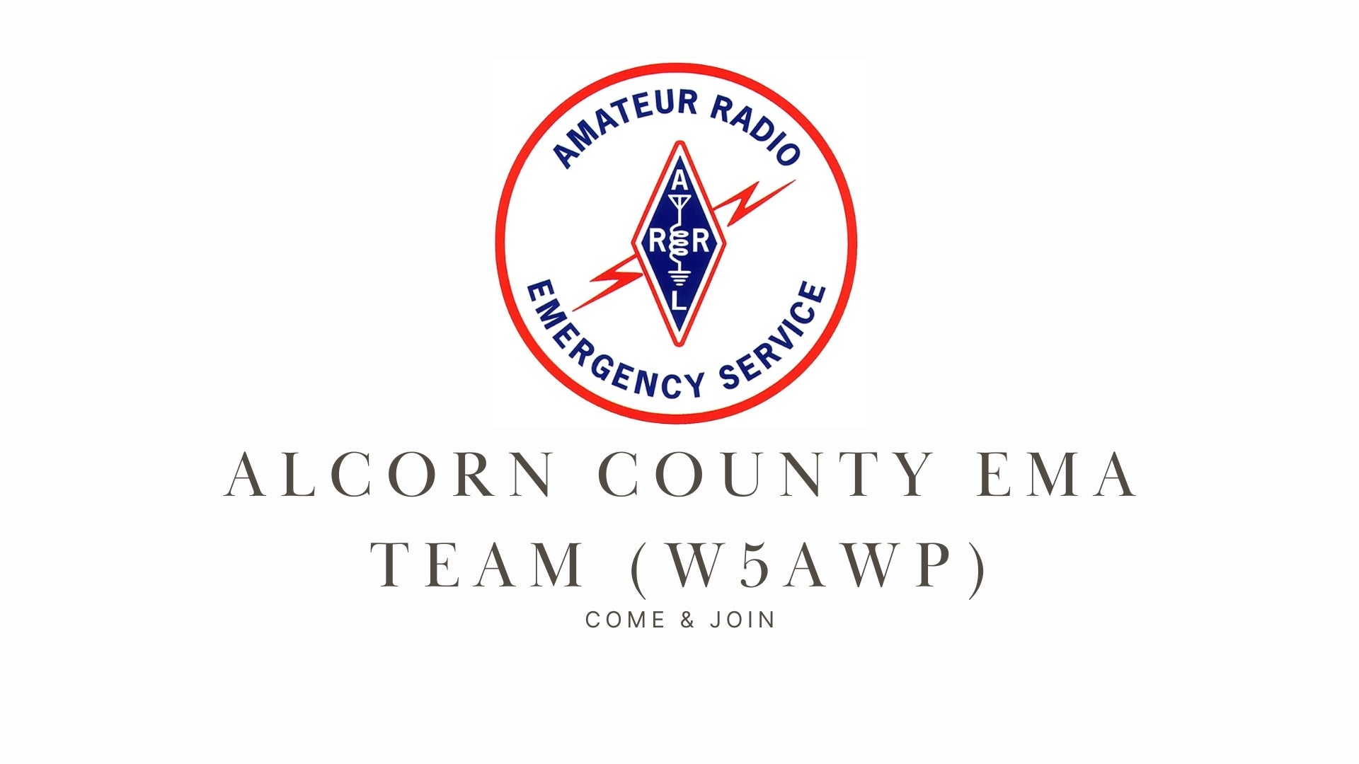 Be Prepared and Serve Your Community with Alcorn County EMA Team (W5AWP)!