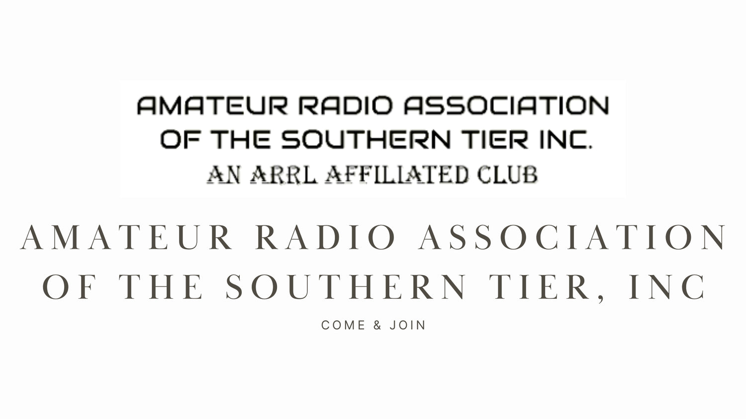 Amateur Radio Association Of The Southern Tier, Inc