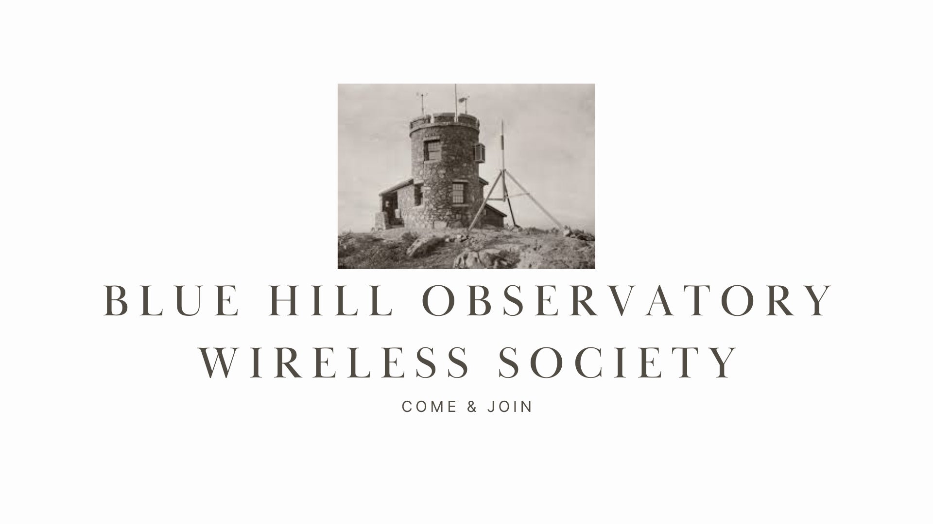Blue Hill Observatory Wireless Society