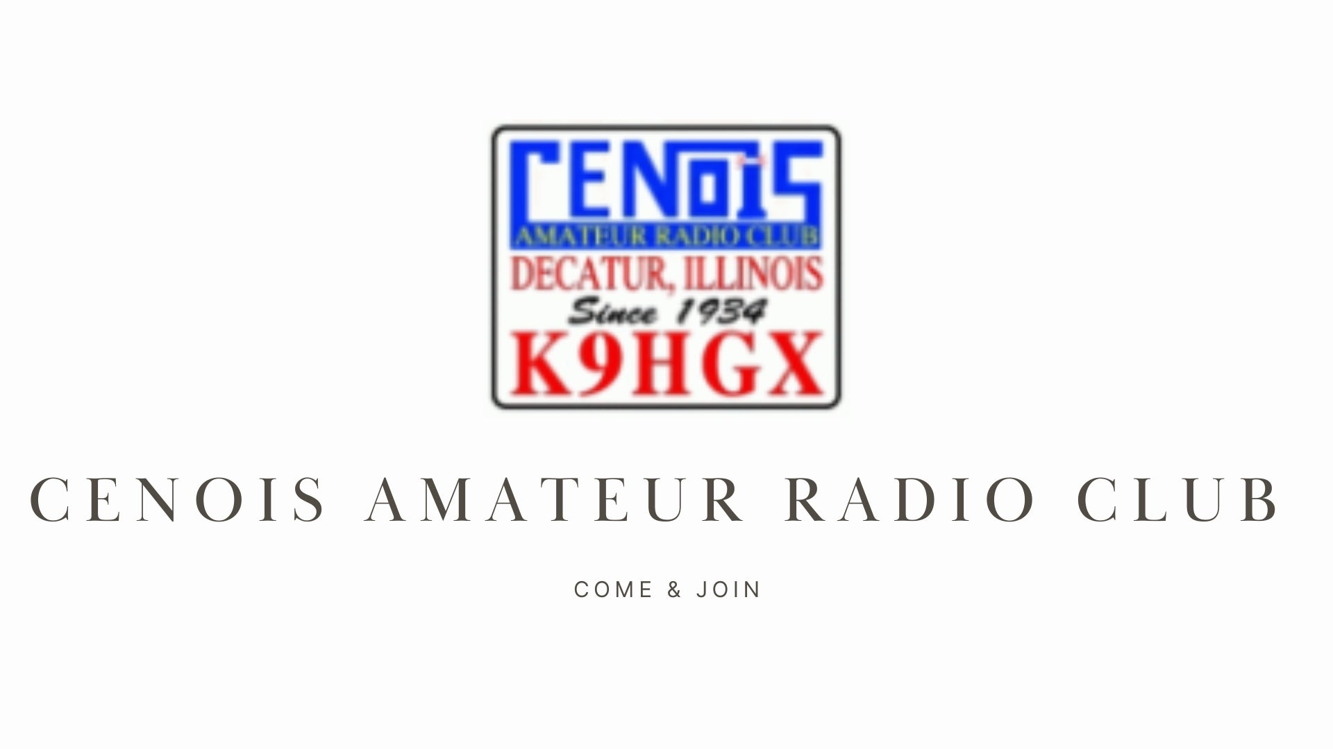 A Legacy of Connection: Explore the World of Ham Radio with the Cenois Amateur Radio Club (K9HGX)!