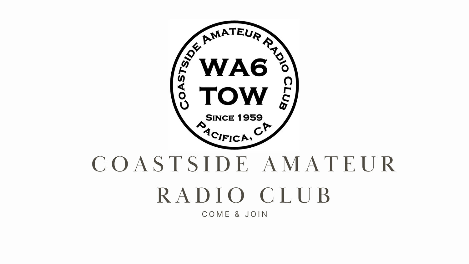 Coastside Amateur Radio Club: Serving the Pacifica Community