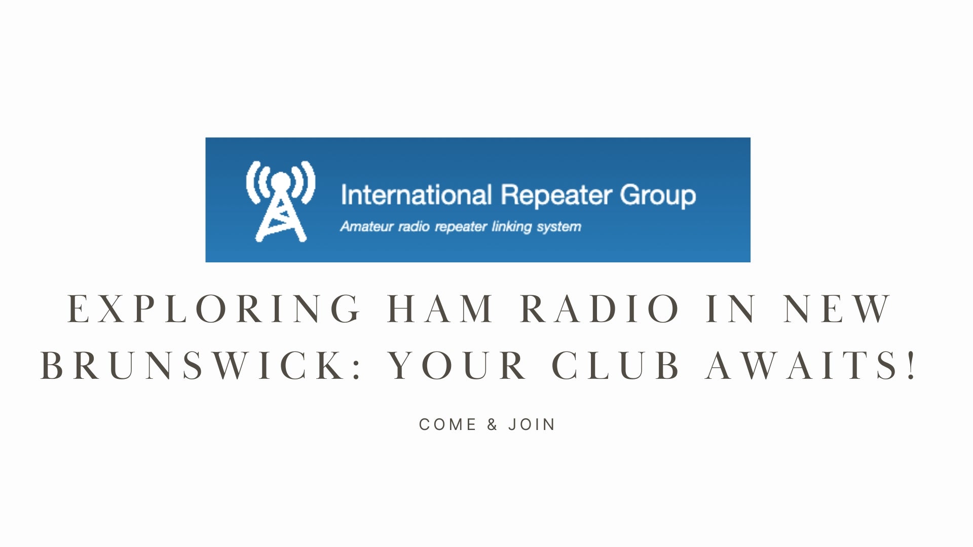 Exploring Ham Radio in New Brunswick: Your Club Awaits!