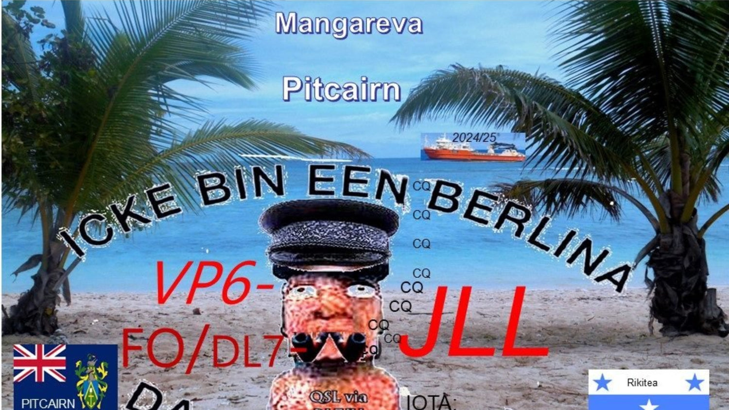 FO/DL7JLL & VP6JLL – Mangareva and Pitcairn DXpedition