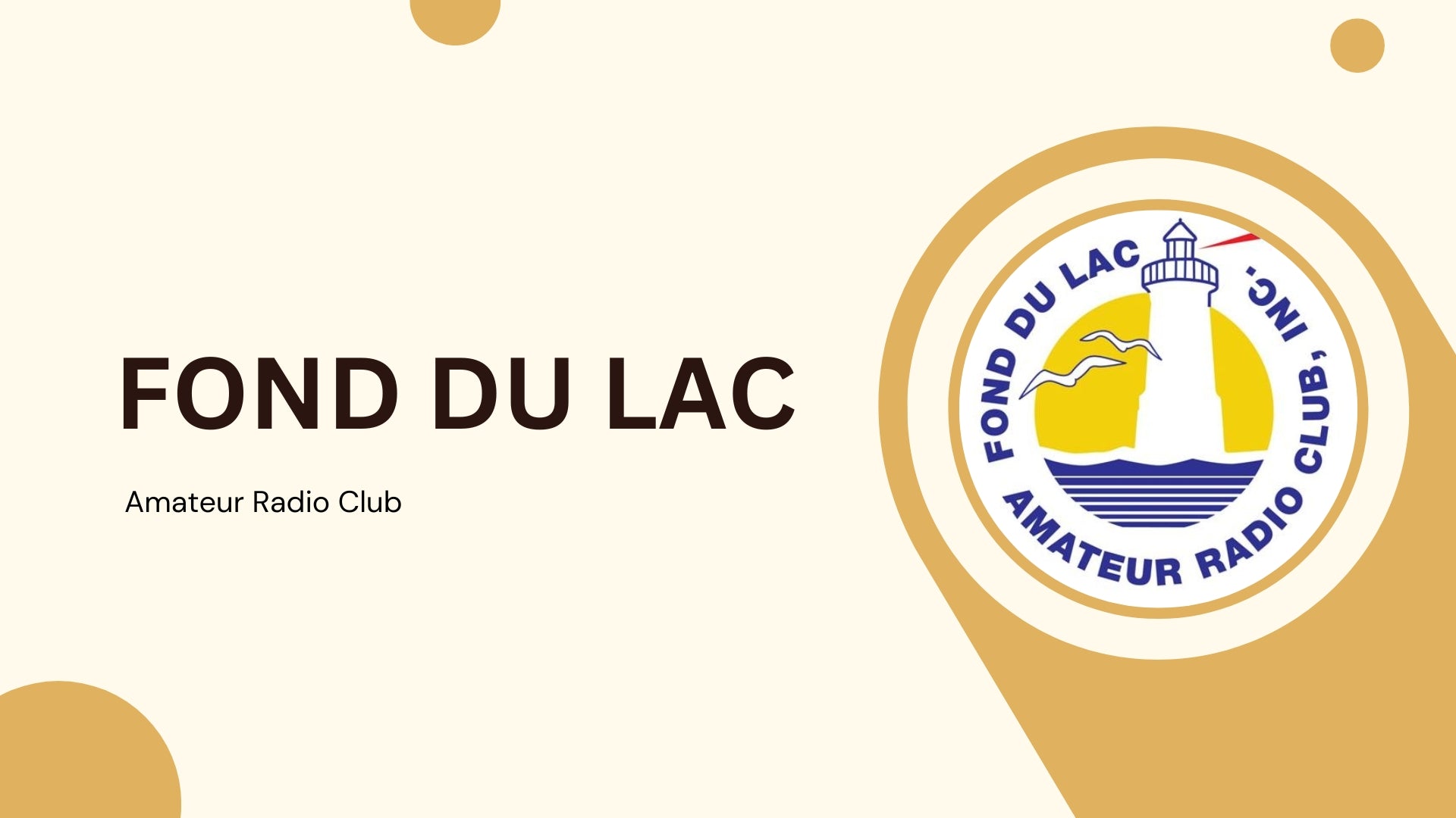 Fond Du Lac Amateur Radio Club (FDLARC)