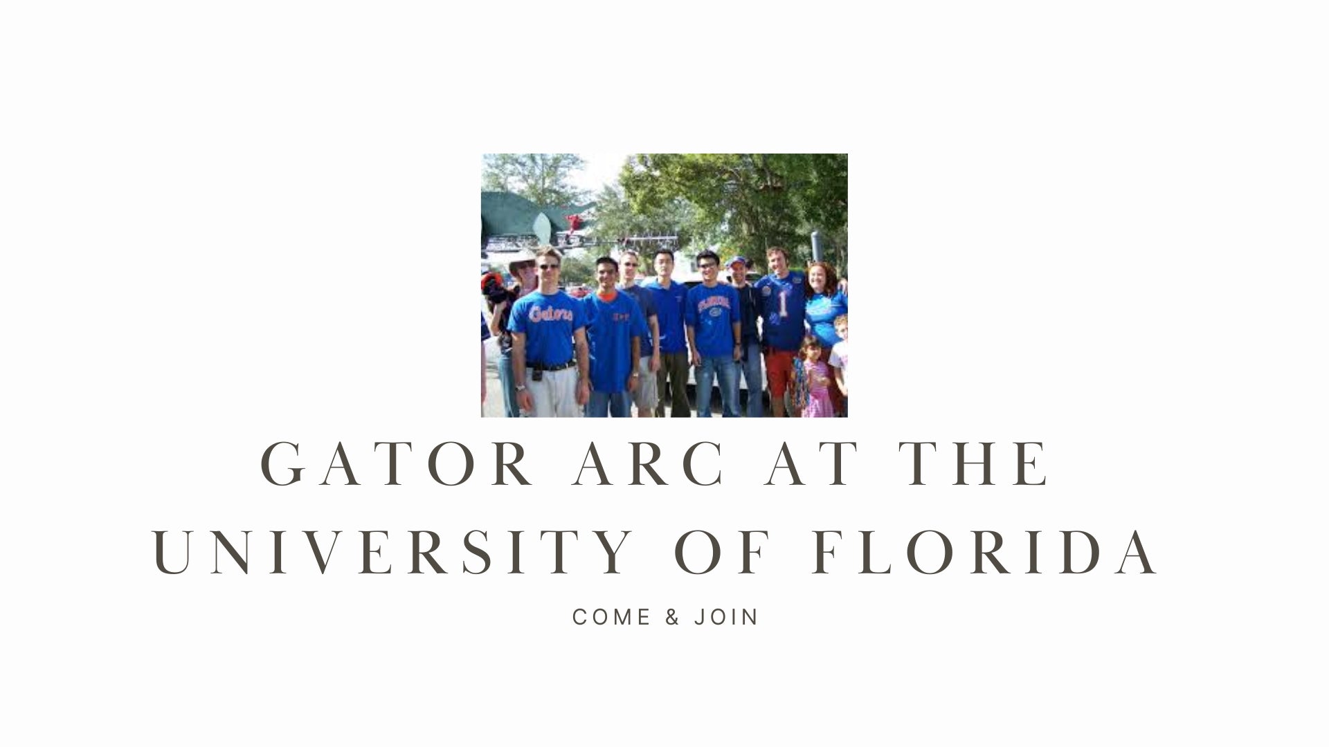 GATOR ARC at the University of Florida: A Rich History and Diverse Opportunities