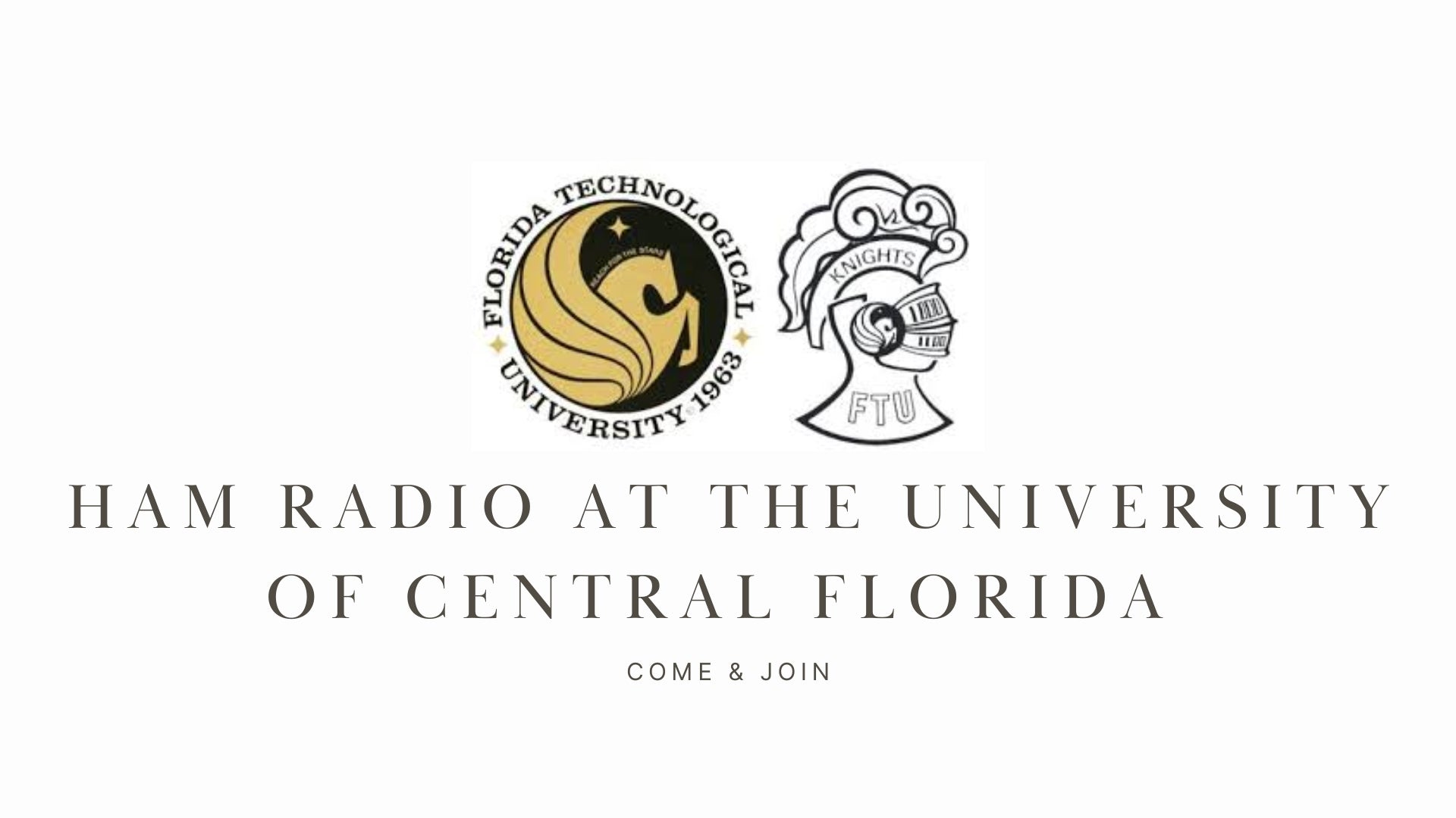 Explore Ham Radio at the University of Central Florida (K4UCF)
