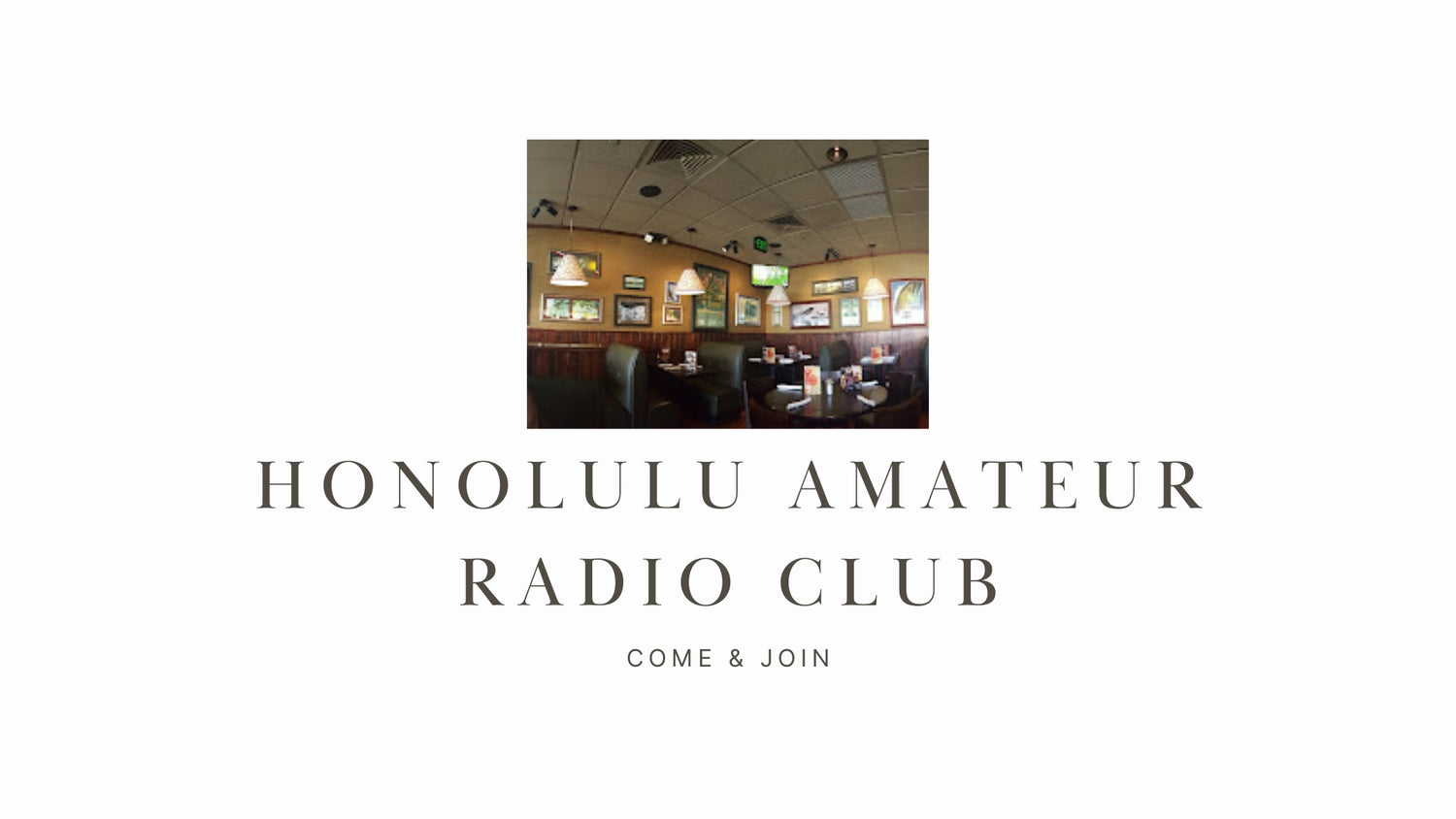 Honolulu Amateur Radio Club (HARC): Rebuilding and Welcoming in Oahu