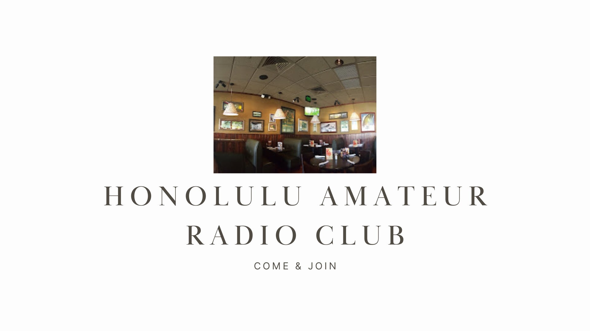 Honolulu Amateur Radio Club (HARC): Rebuilding and Welcoming in Oahu
