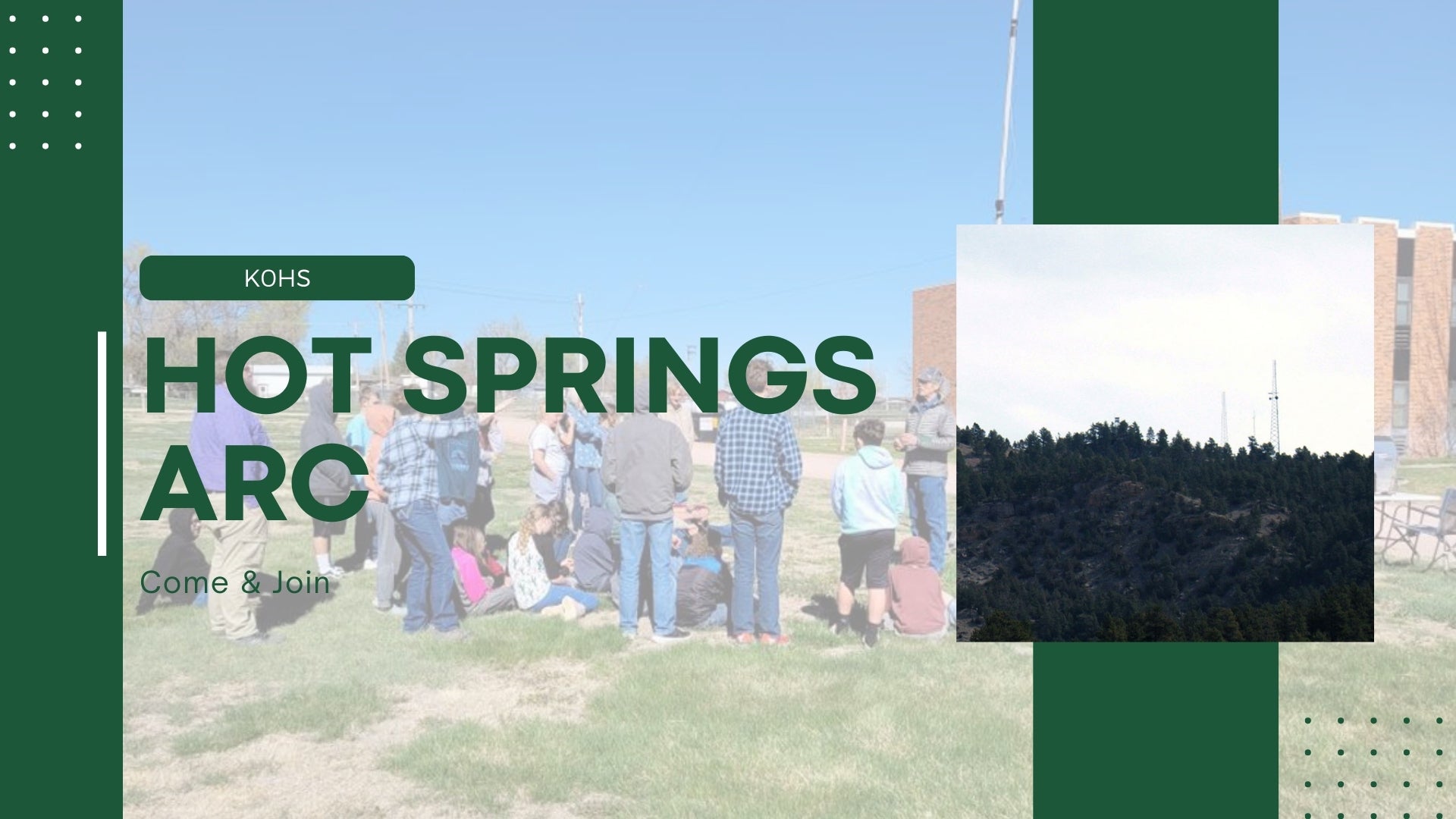 Hot Springs ARC (K0HS): Amateur Radio in Hot Springs, South Dakota