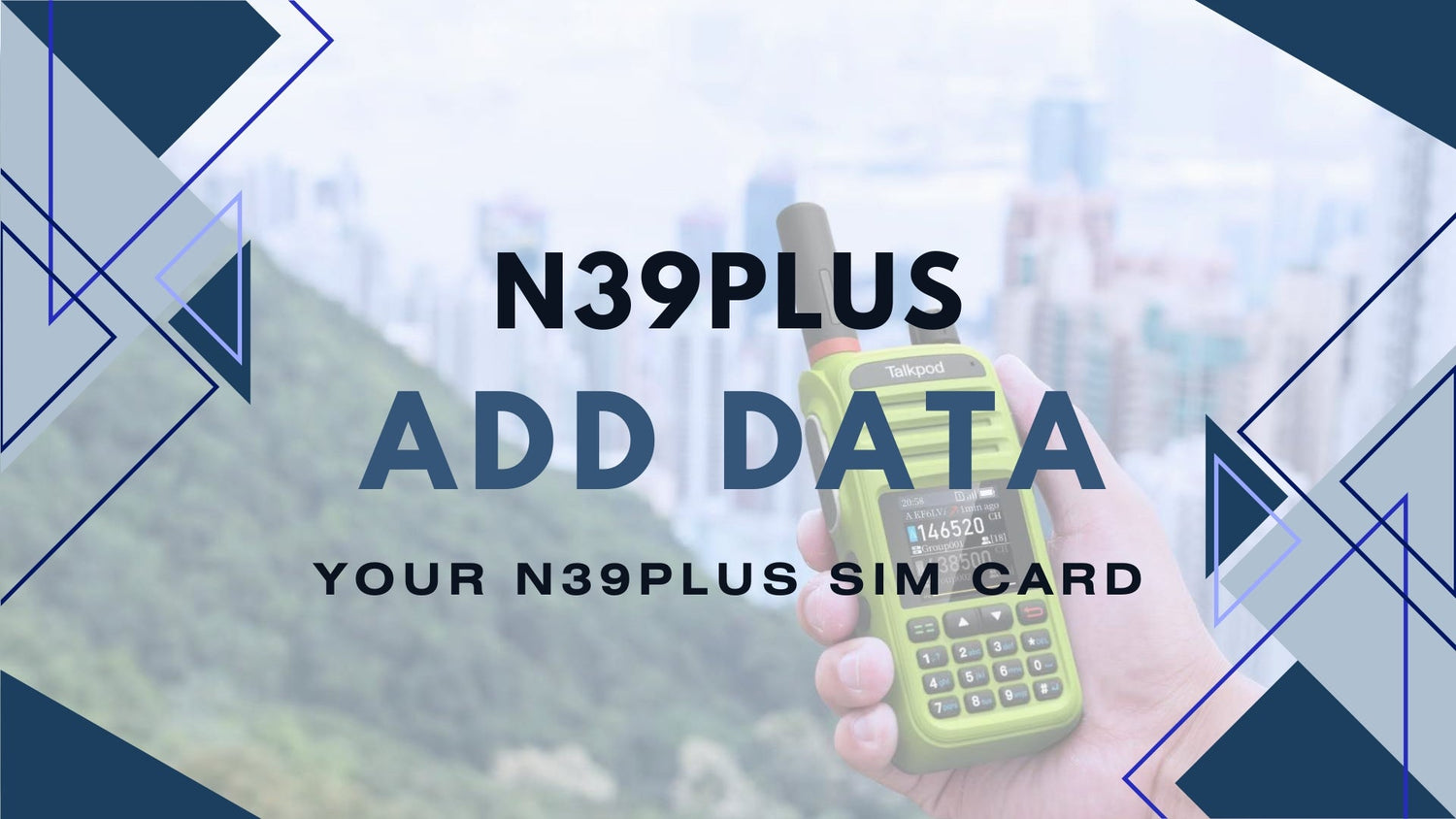 How to Renew or Add Data to Your N39Plus SIM Card