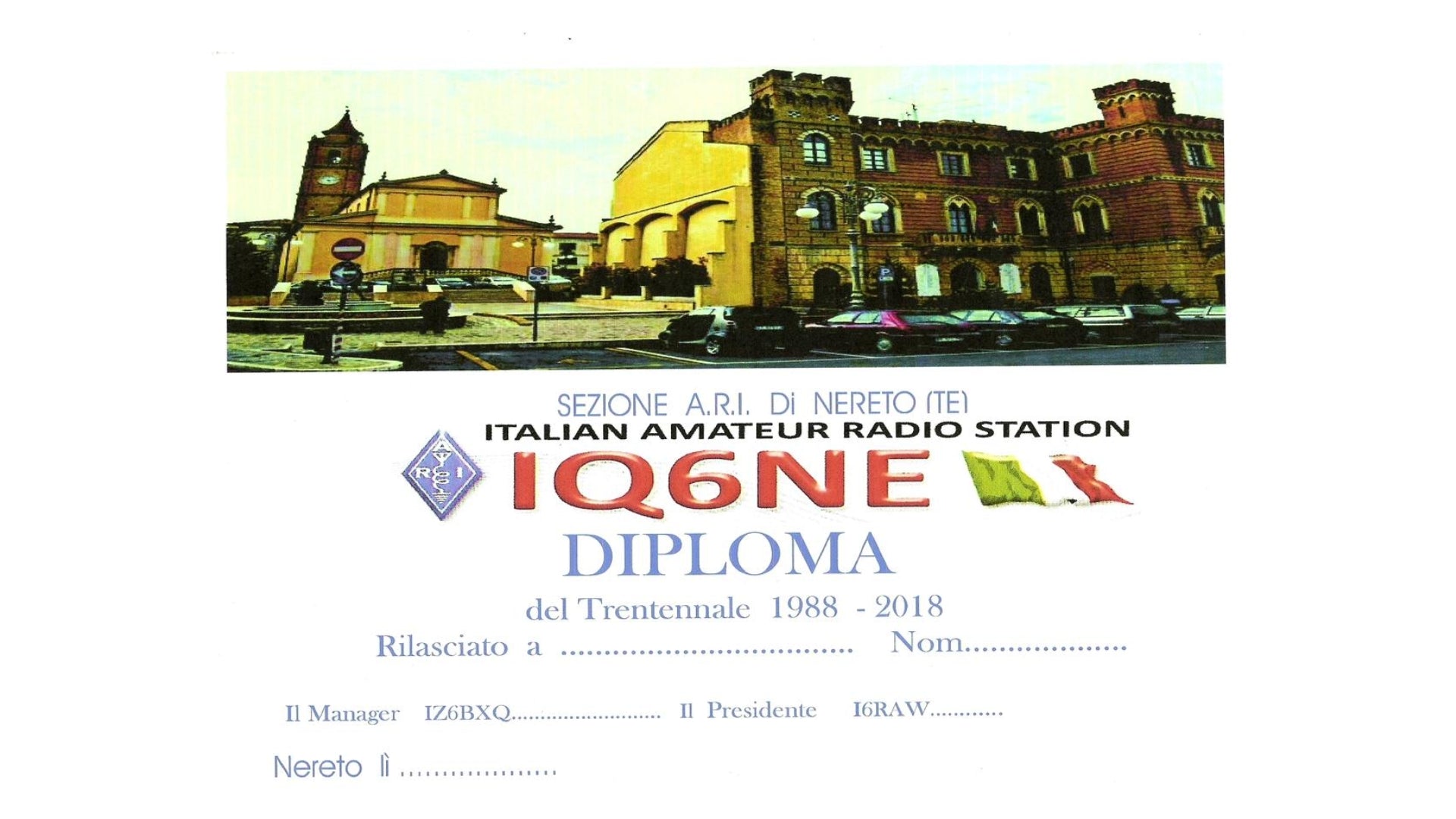 Celebrating Three Decades of Amateur Radio: ARI Nereto (IQ6NE)