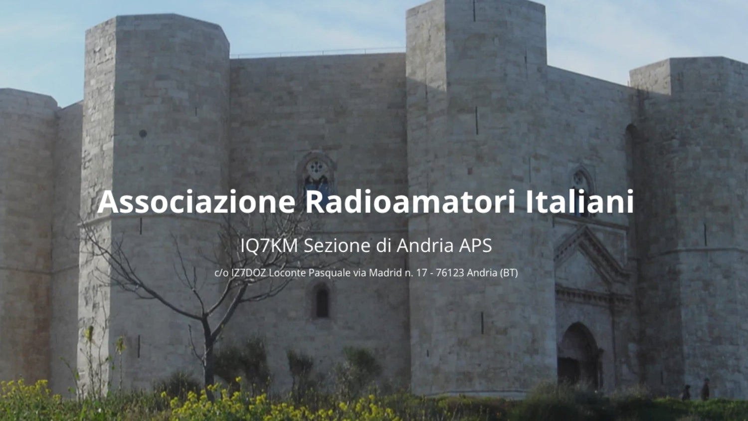 Andria: una cittadina che parla in onde corte