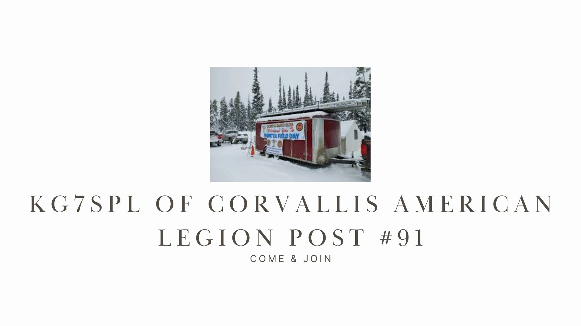 Explore Ham Radio Fellowship at KG7SPL of Corvallis American Legion Post #91!