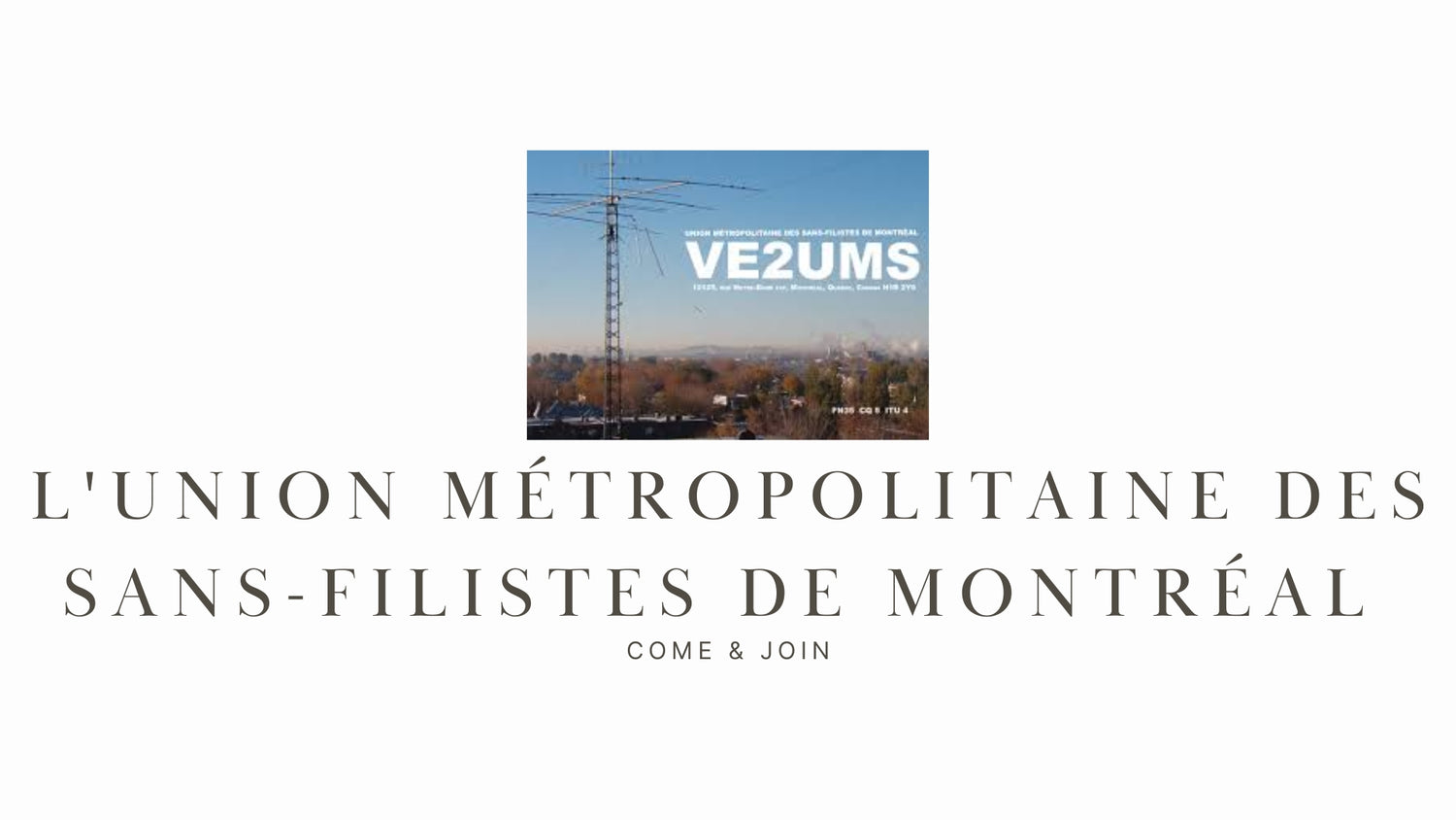 Rejoignez l'UMS et explorez l'univers des ondes à Montréal