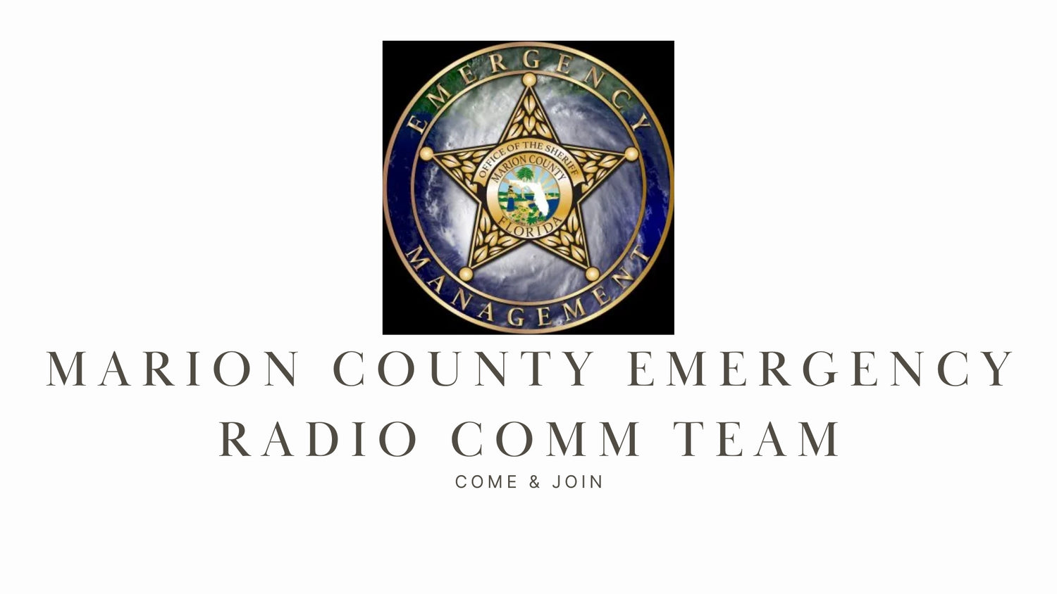Serving the Community: Marion County Emergency Radio Comm Team (KG4NXO)