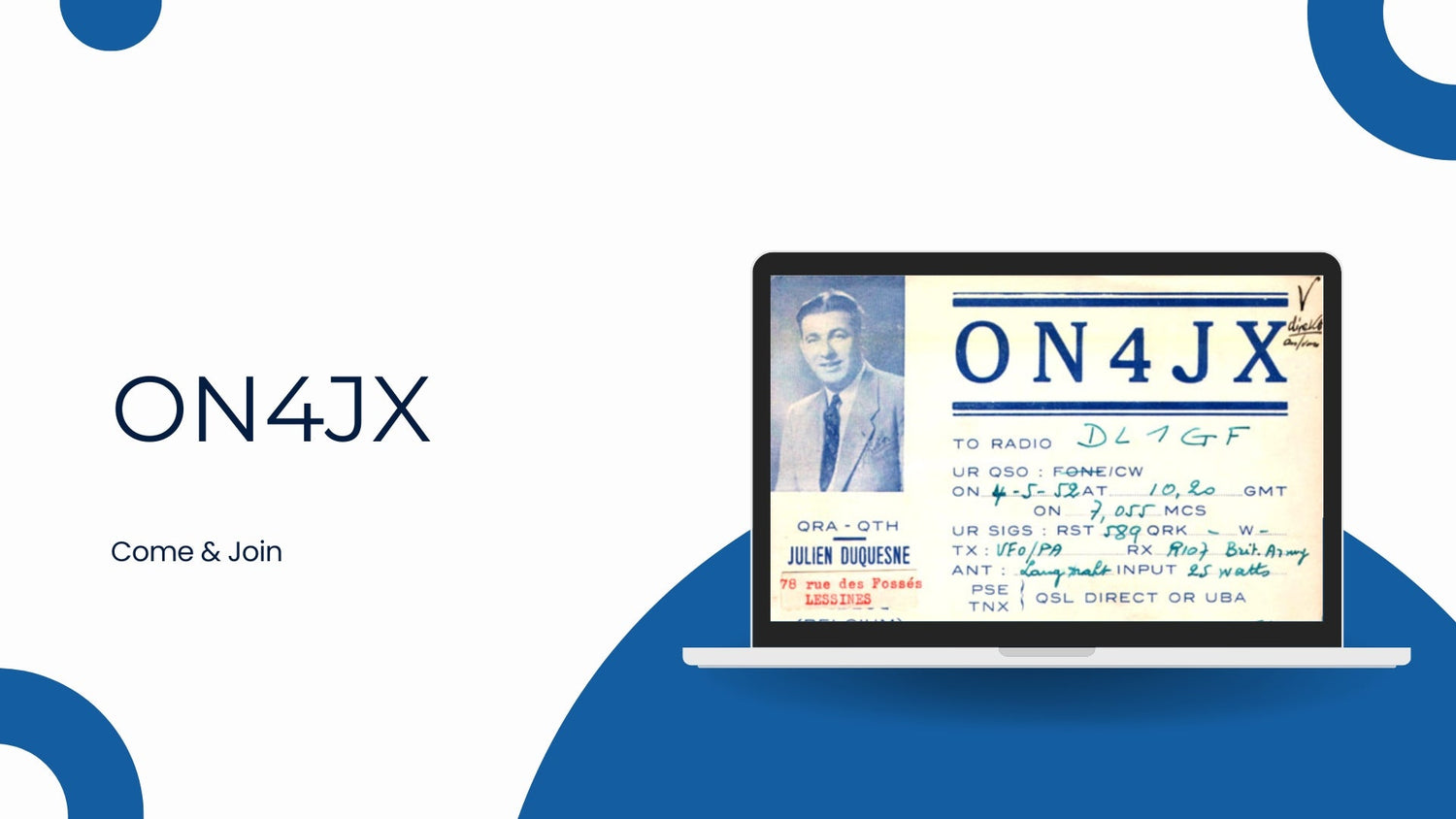 ON4JX (Ath) : plus de 35 ans d'histoire, des rendez-vous multiples et un QTH d'exception au Château Cloquette