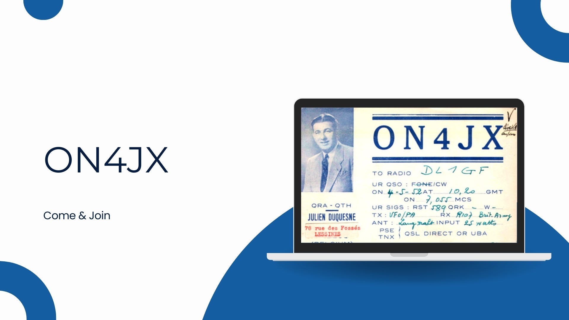 ON4JX (Ath) : plus de 35 ans d'histoire, des rendez-vous multiples et un QTH d'exception au Château Cloquette
