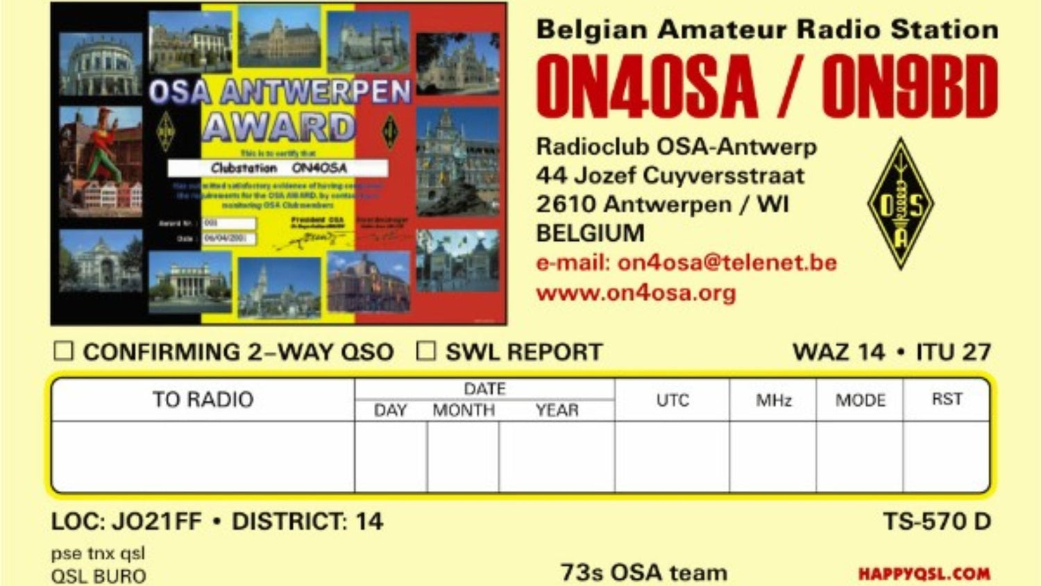 ON4OSA Stoomt Naar 90 Jaar: Historische Antwerpse Club Eert Pioniers en Kijkt Vooruit, Ondanks Recent Verlies