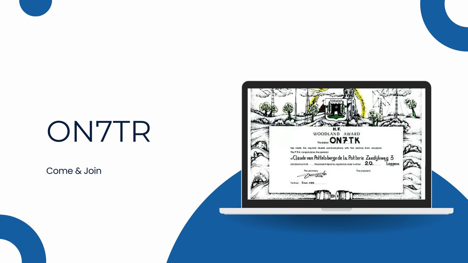 Torhout in de Ether! ON7TR: Een Club met een Rijke Geschiedenis en Oog voor de Toekomst!