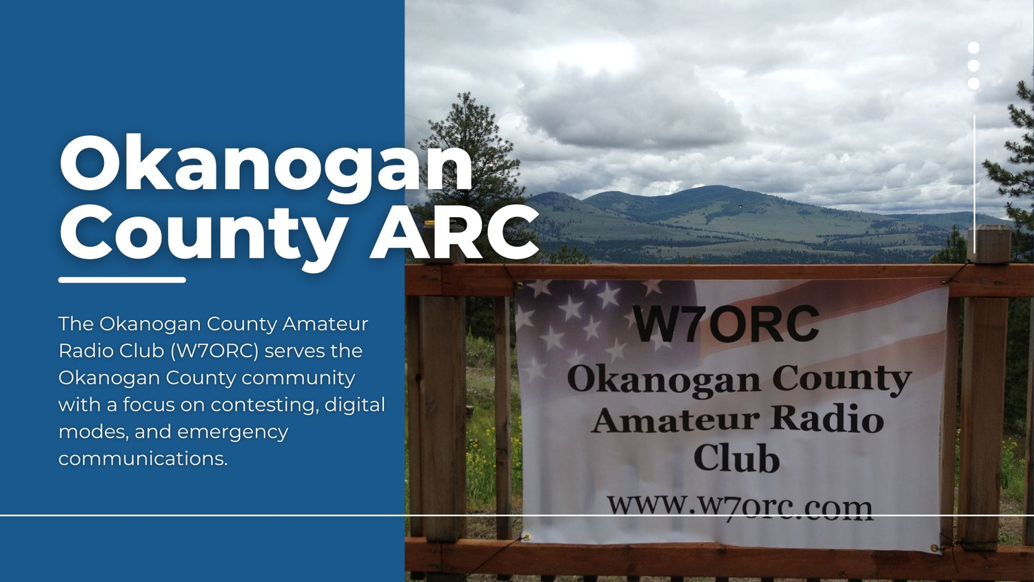 Okanogan County Amateur Radio Club - W7ORC