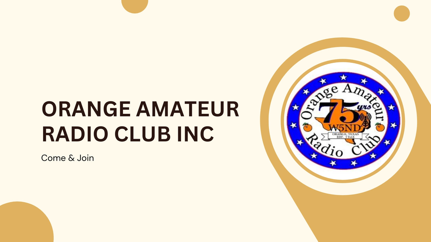 Orange Amateur Radio Club Inc (OARC): Connecting Operators in Southeast Texas
