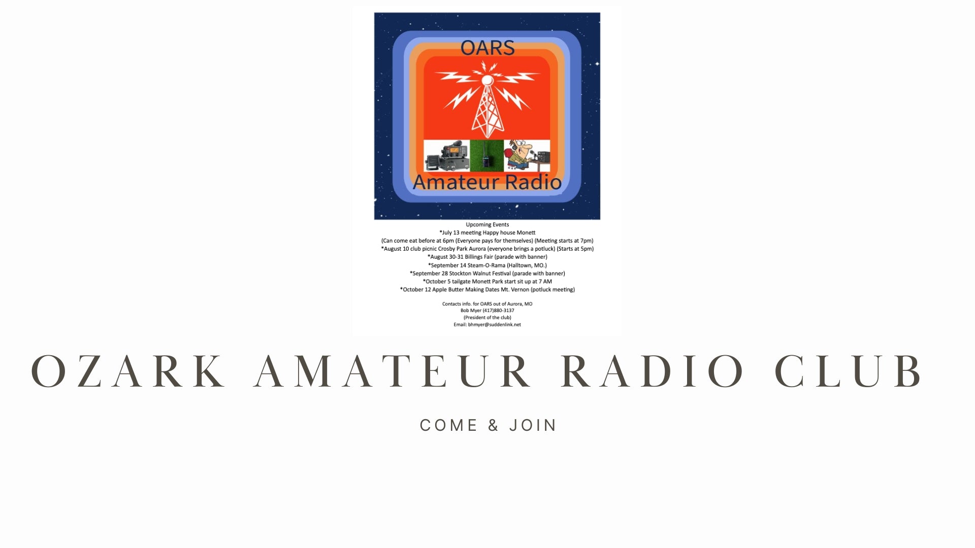 K5OZK Ozark Amateur Radio Club: Connecting the Ozarks