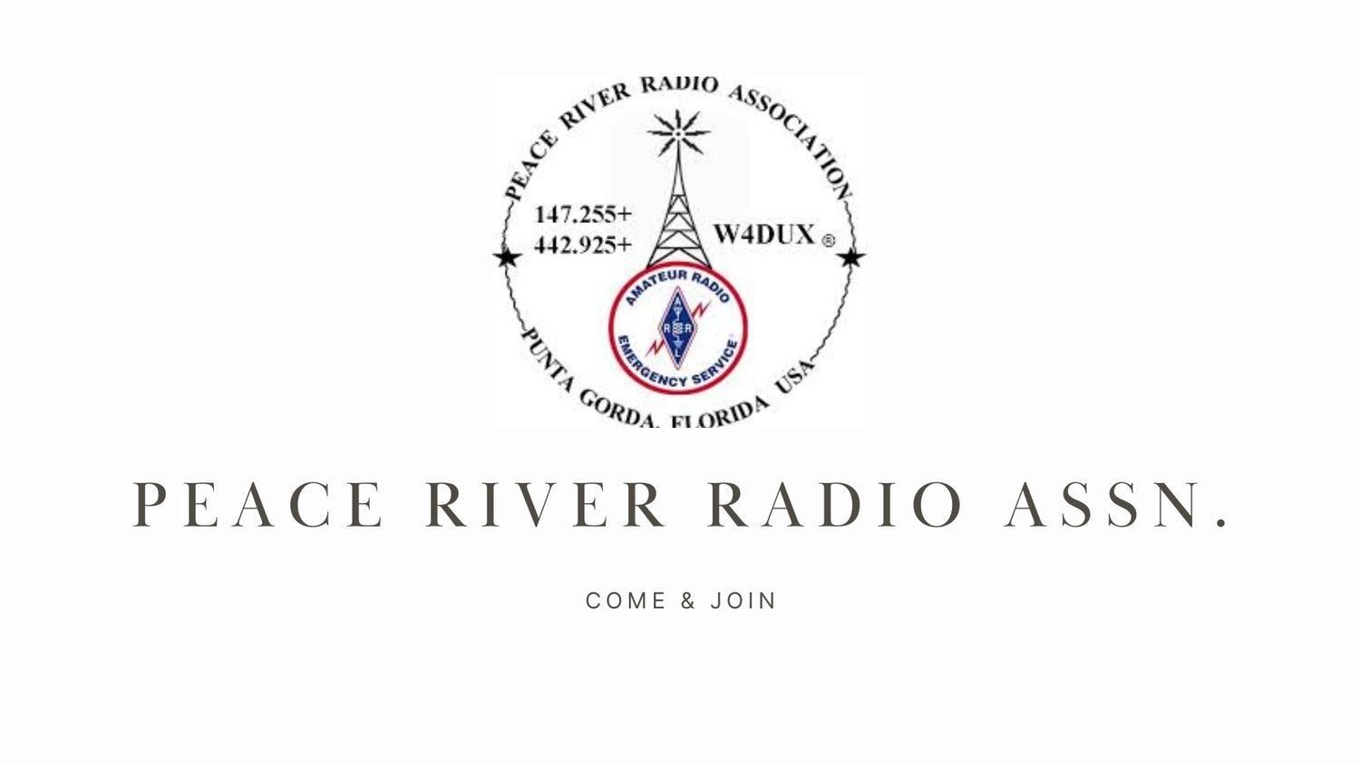 PEACE RIVER RADIO ASSN. (W4DUX): A Balanced Club with Public Service Focus in Charlotte County, Florida