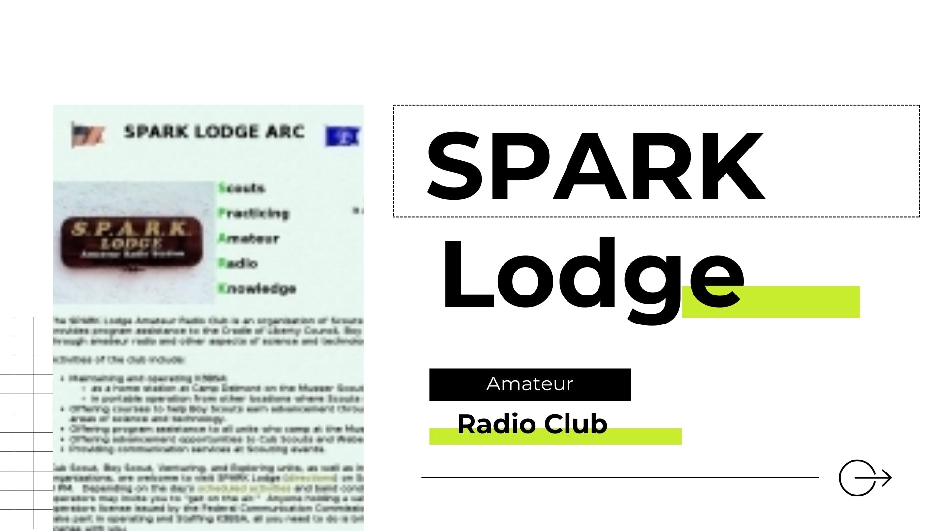SPARK Lodge Amateur Radio Club (K3BSA): Bridging Generations Through Communication and Service