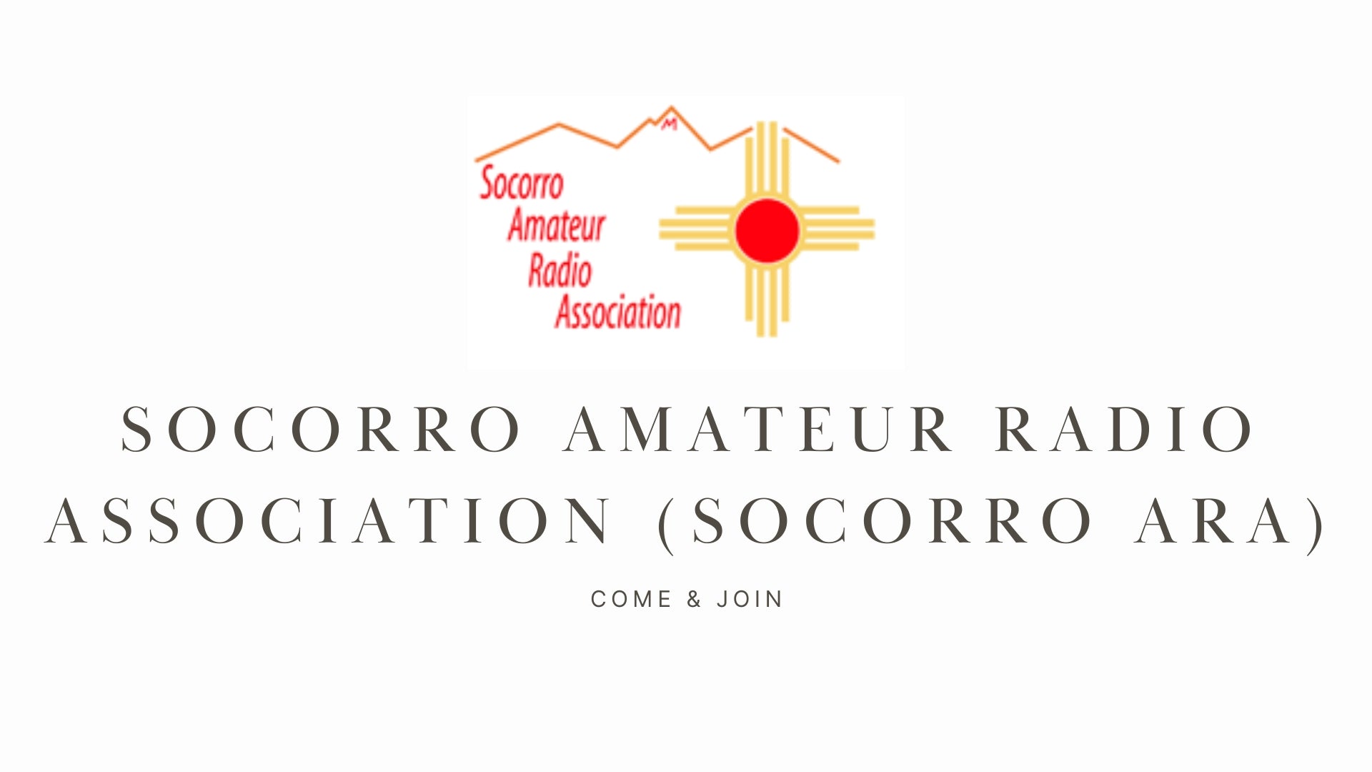 Socorro Amateur Radio Association (Socorro ARA)