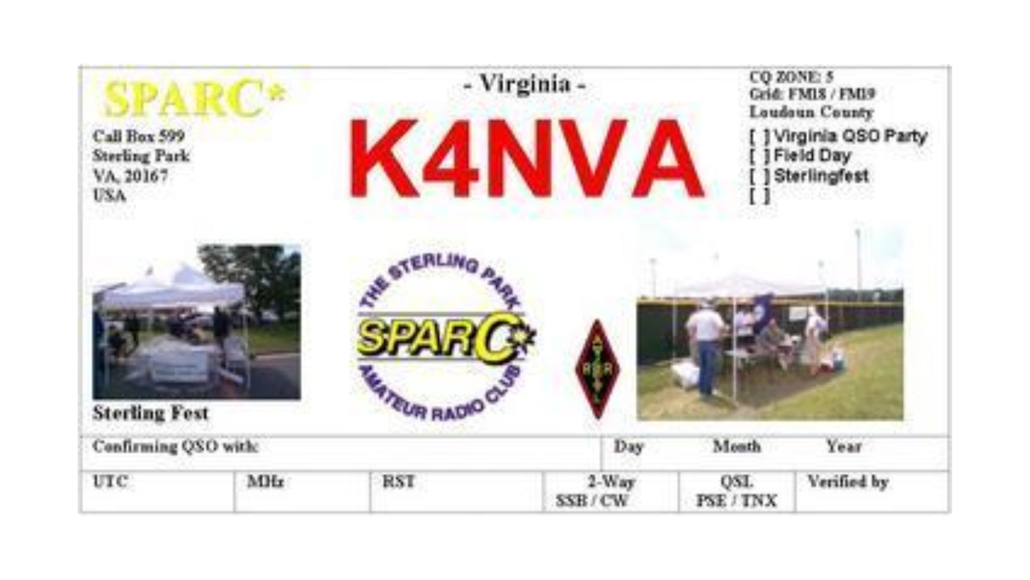 Sterling Park Amateur Radio Club (SPARC)