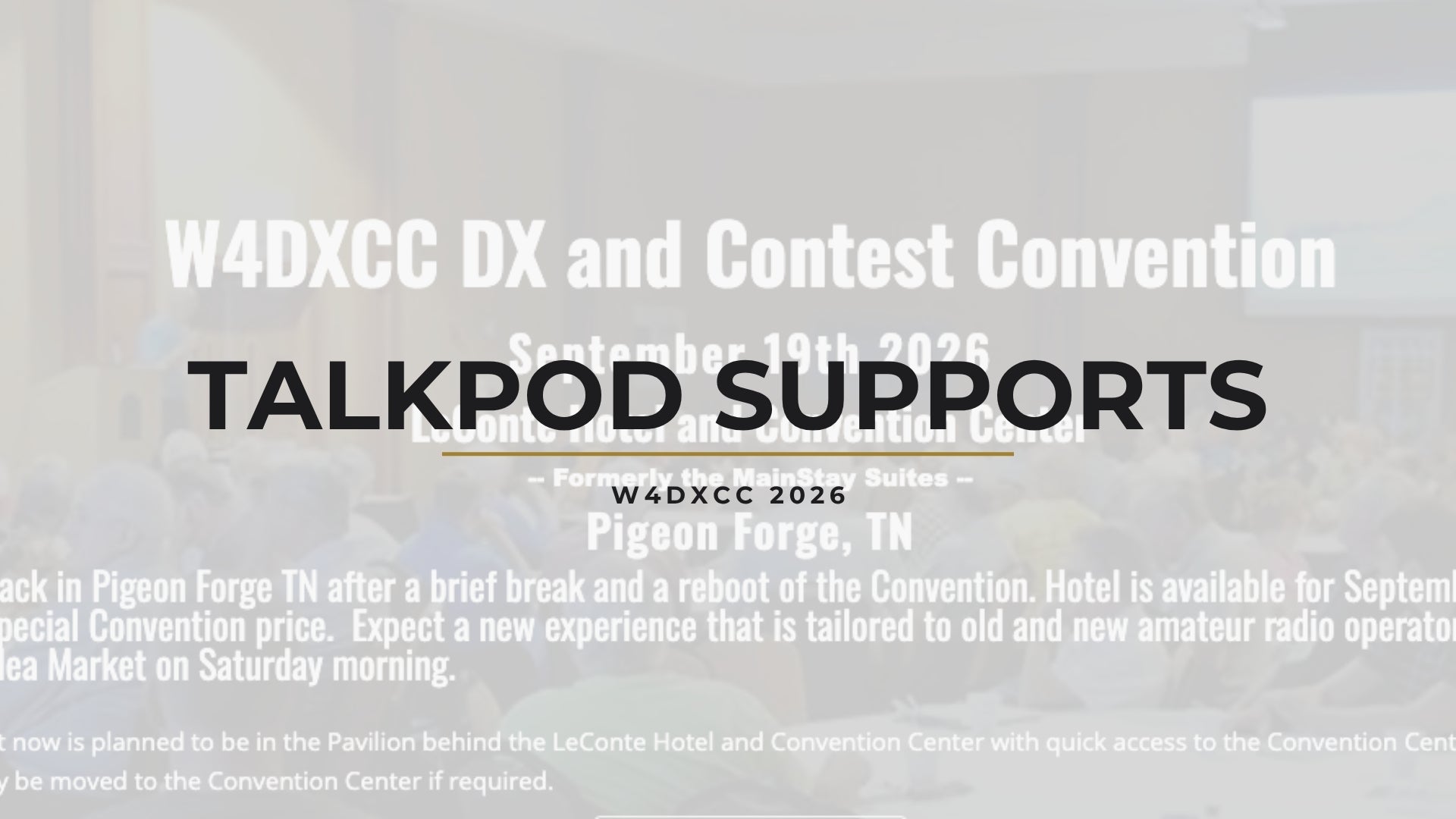 Talkpod Supports W4DXCC 2026: Connecting the World of DX and Contesting