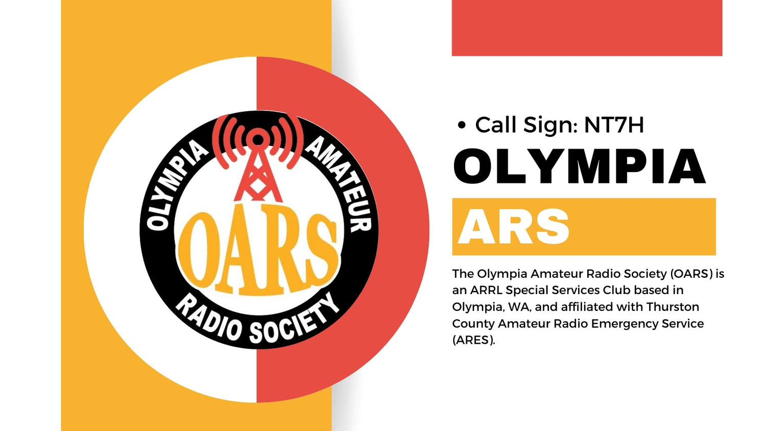 The Olympia Amateur Radio Society (OARS)