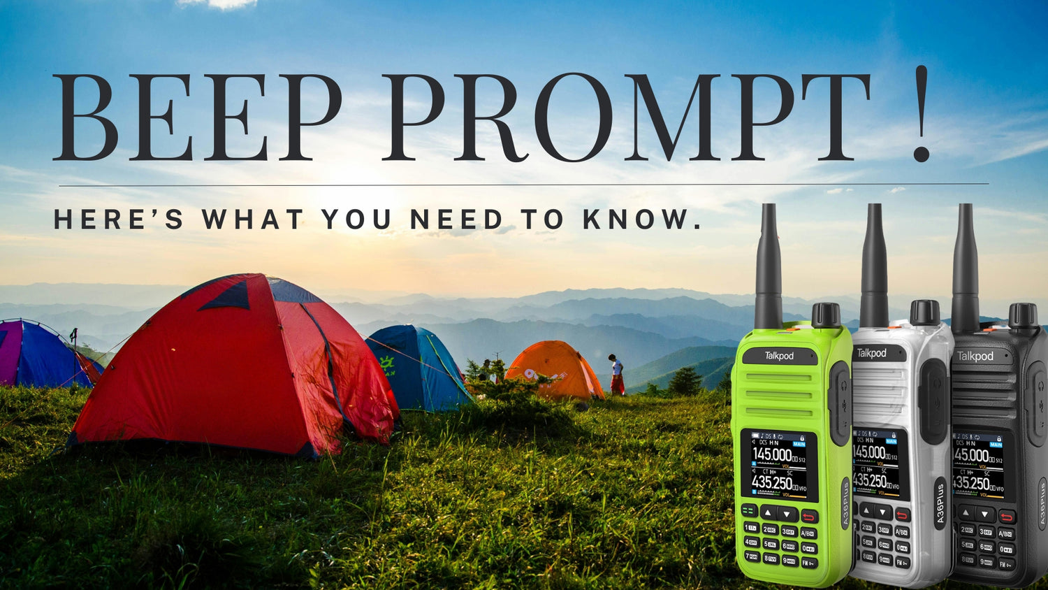 Customize Your Radio Experience with BEEP PROMPT Settings!