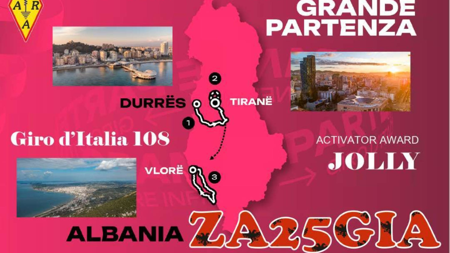 🇦🇱 ZA25GIA – Celebrating the 180th Giro d’Italia in Albania!