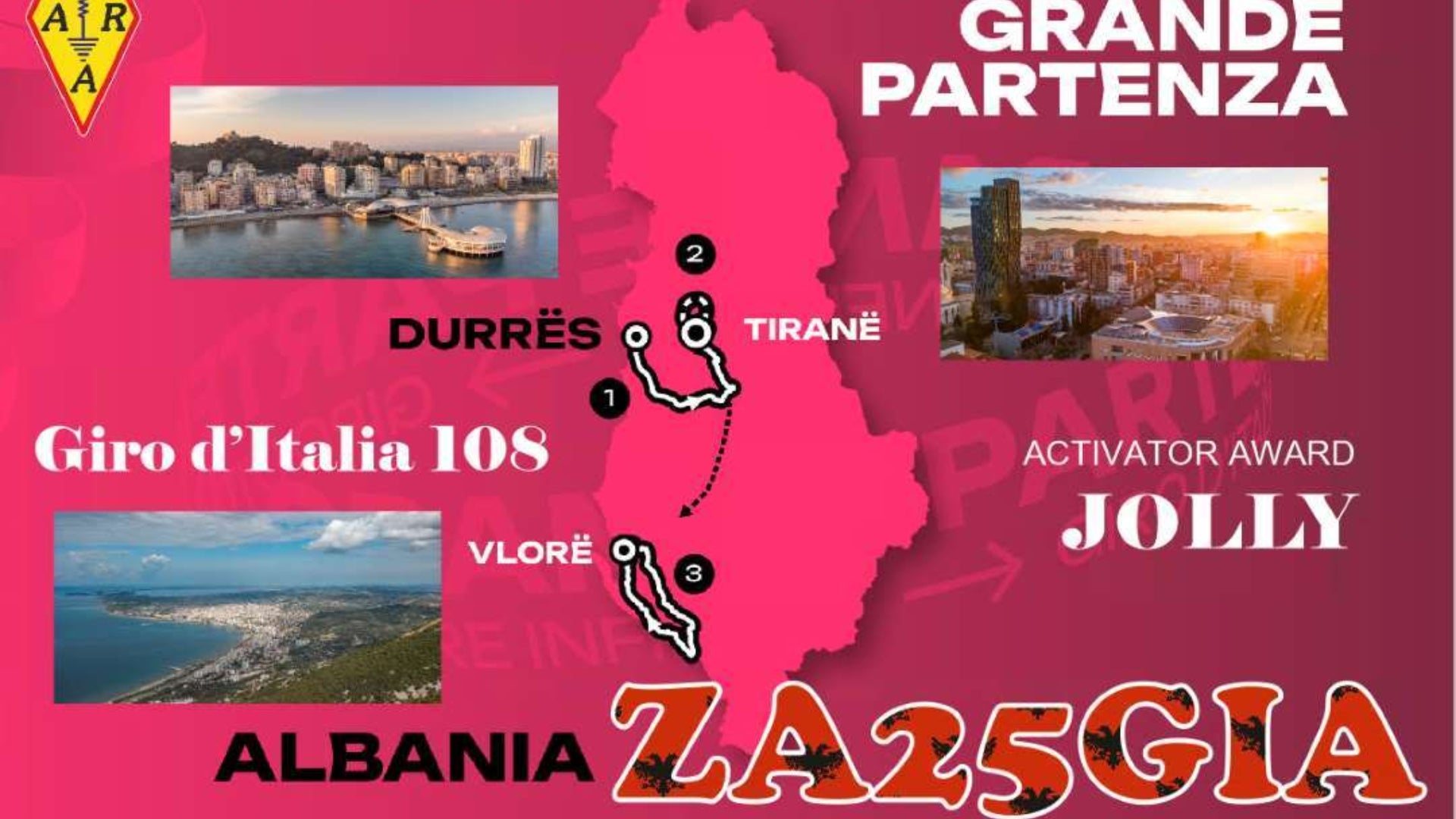 🇦🇱 ZA25GIA – Celebrating the 180th Giro d’Italia in Albania!