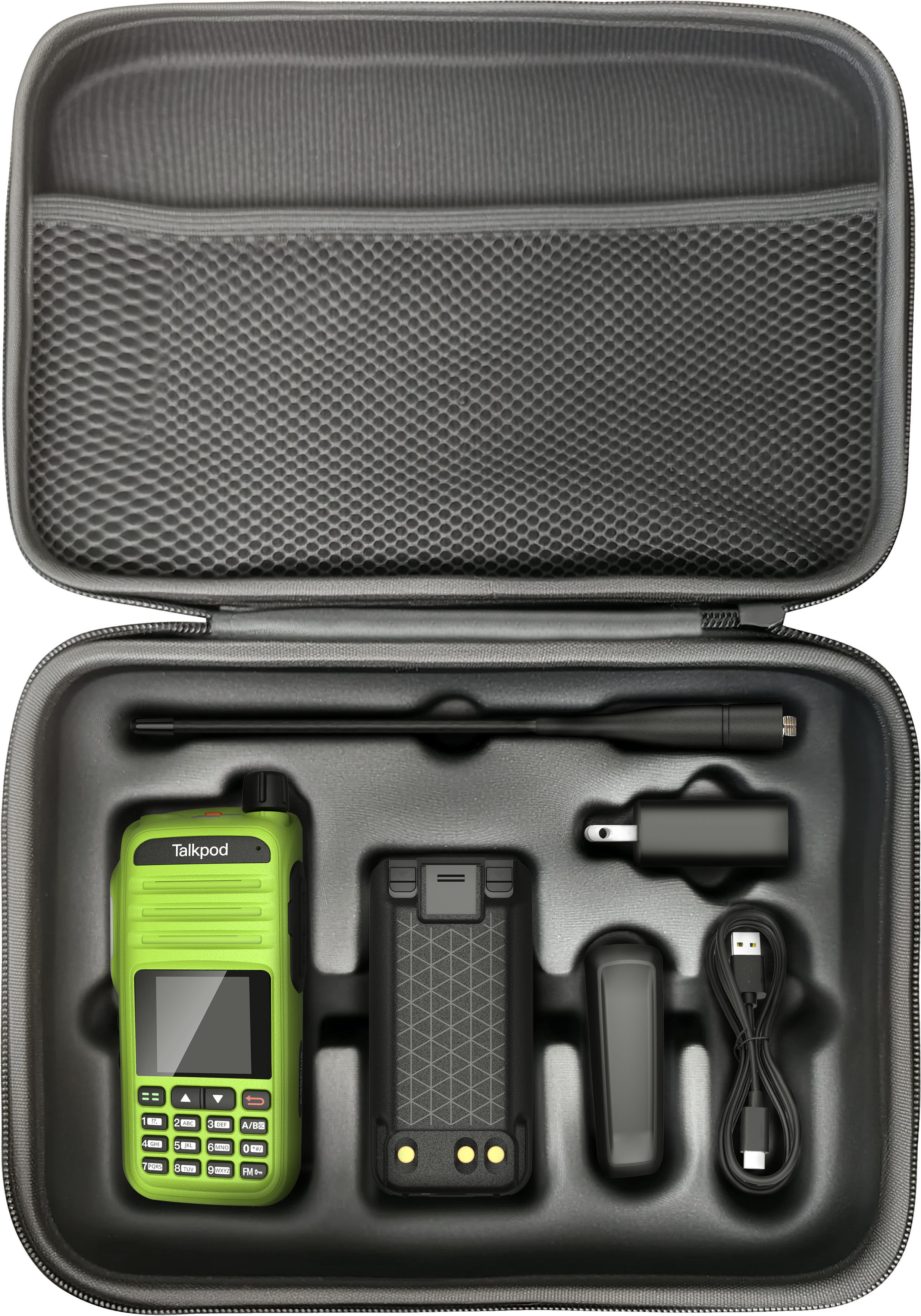 Talkpod® A36plus MAX 2M/70CM Amateur Radio with Eva Storage Holder - Suitcase Multifunction Handheld Travel