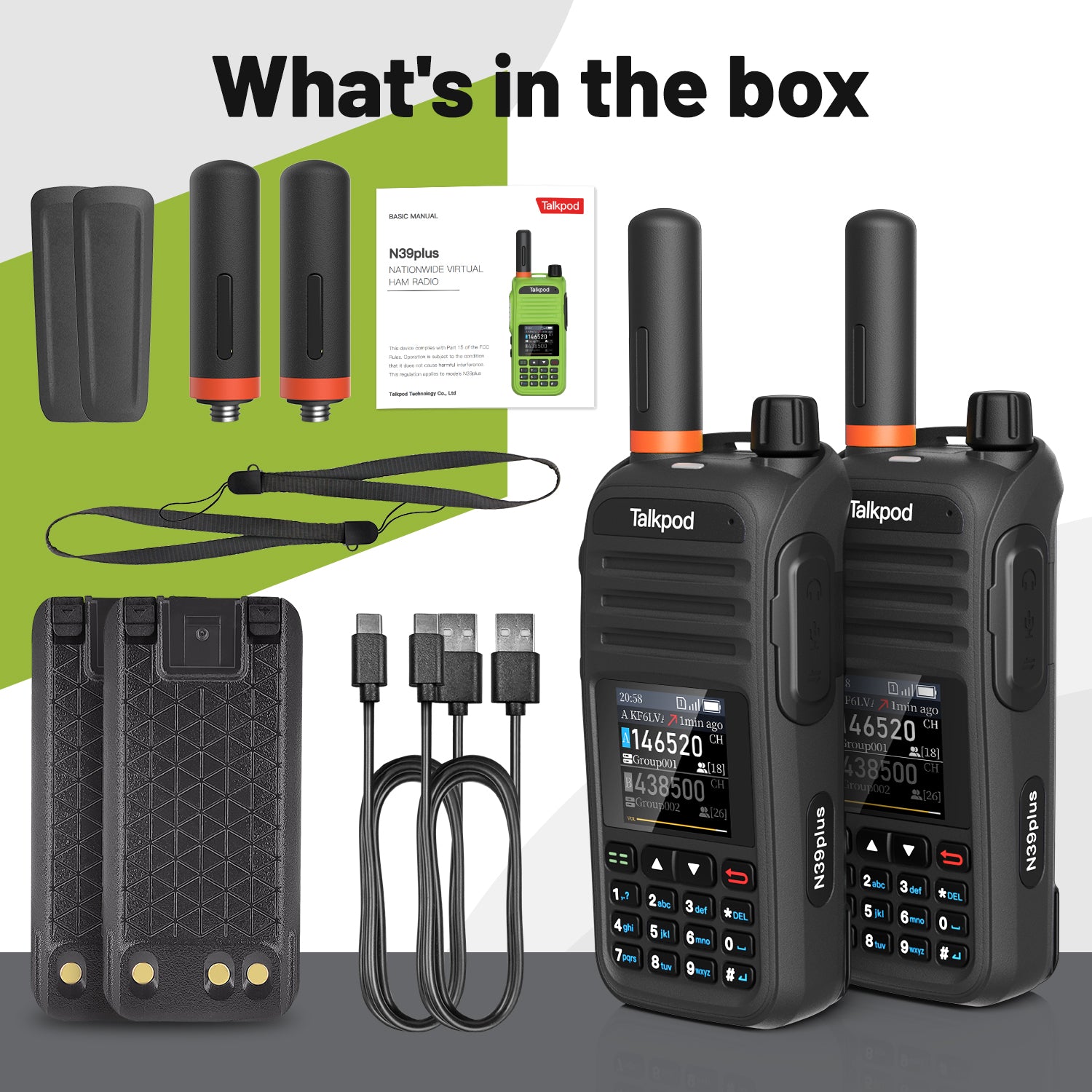 Talkpod® N39plus Nationwide Virtual HAM Radio (Dual Pack)