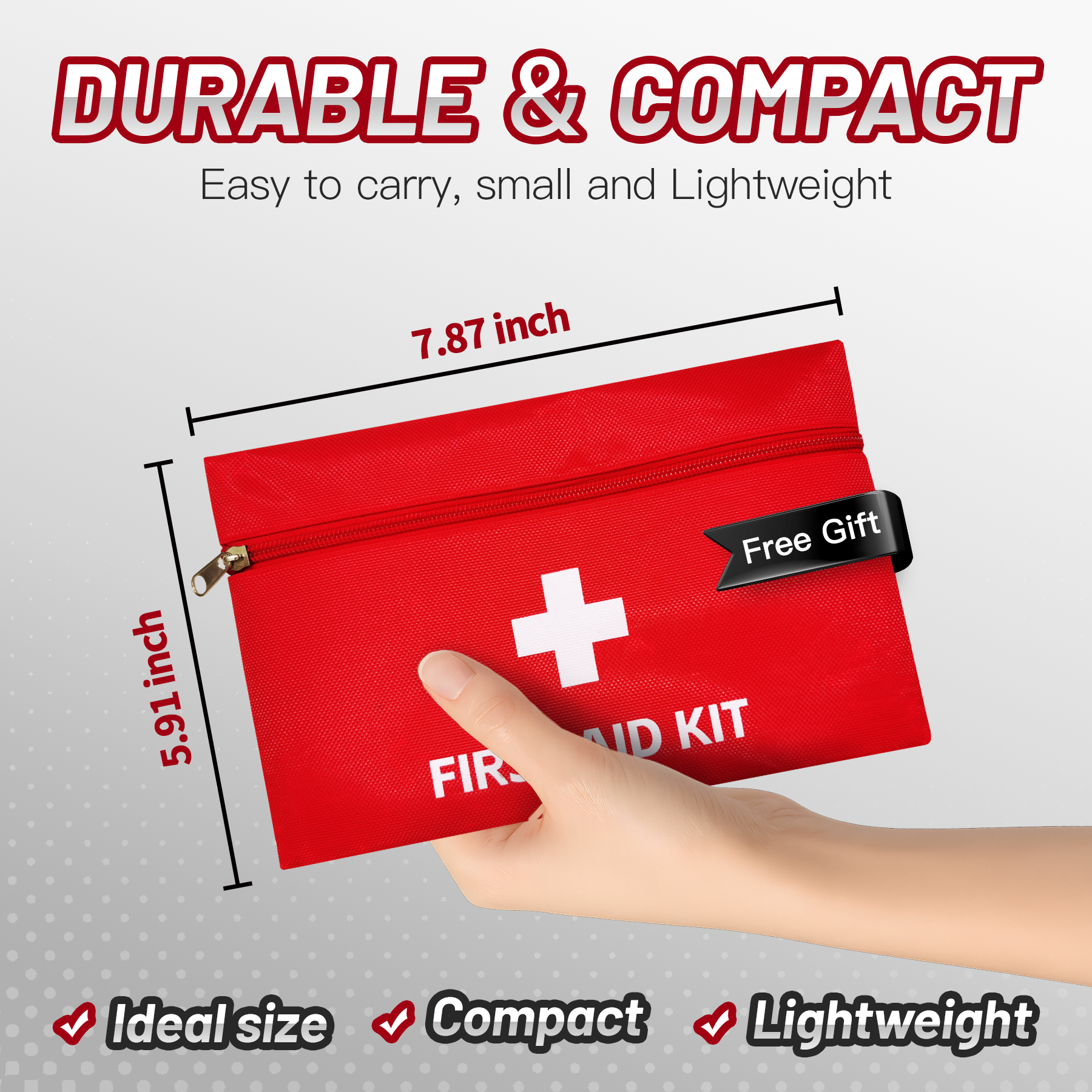 Talkpod F40 PMR446 Emergency Outdoor Walkie Talkies with Emergency Kit (Dual Pack) Red and White