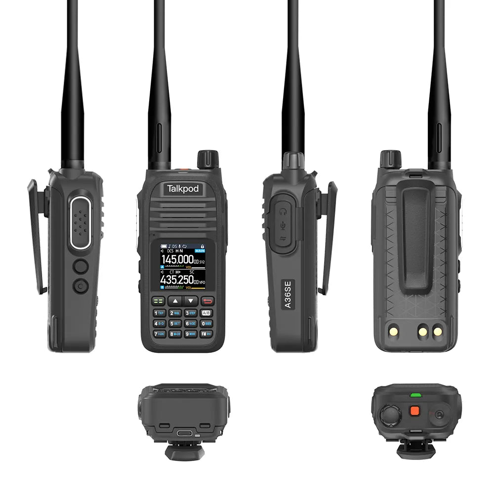 Talkpod® A36SE UHF/VHF Dual-Band Portable Transceiver - 256 Channel, 5W Output