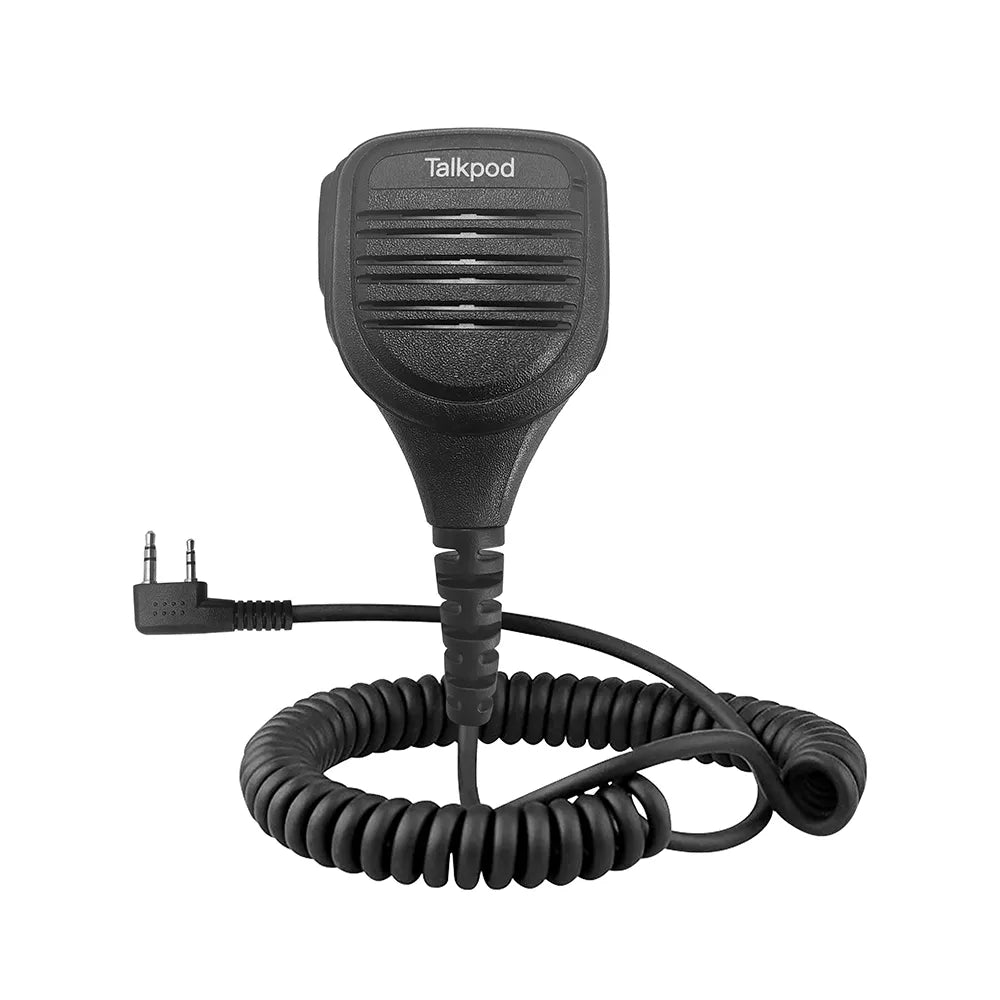 TALKPOD® TSM01-K REMOTE SPEAKER MICROPHONE K-TYPE (IP54) BLACK FOR PORTABLE RADIOS