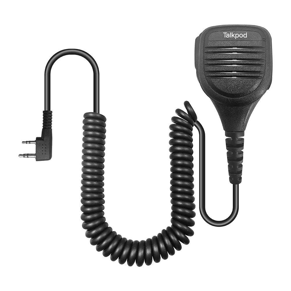 TALKPOD® TSM01-K REMOTE SPEAKER MICROPHONE K-TYPE (IP54) BLACK FOR PORTABLE RADIOS